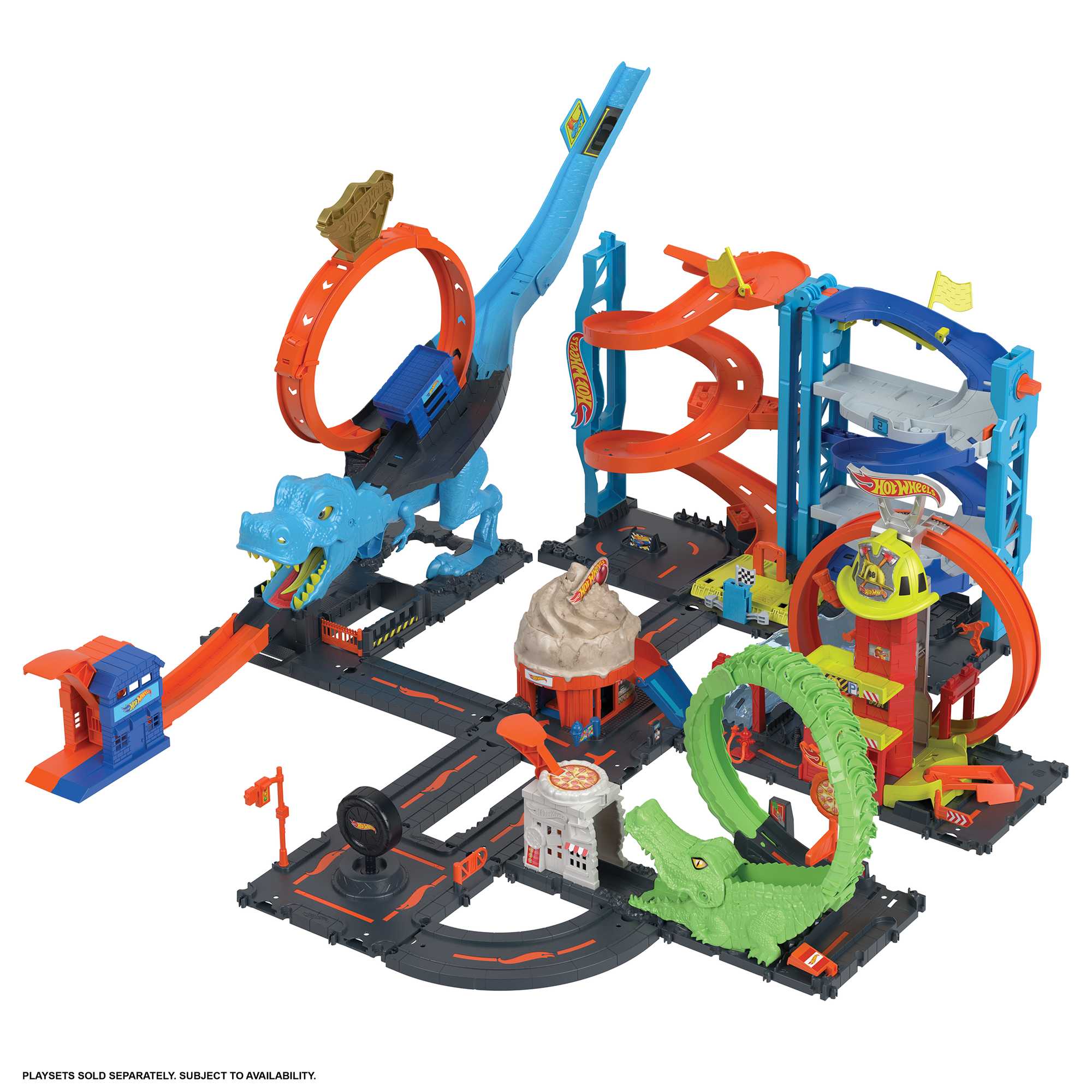 Hot Wheels City Caserma Dei Pompieri Con Super Loop - Image 7