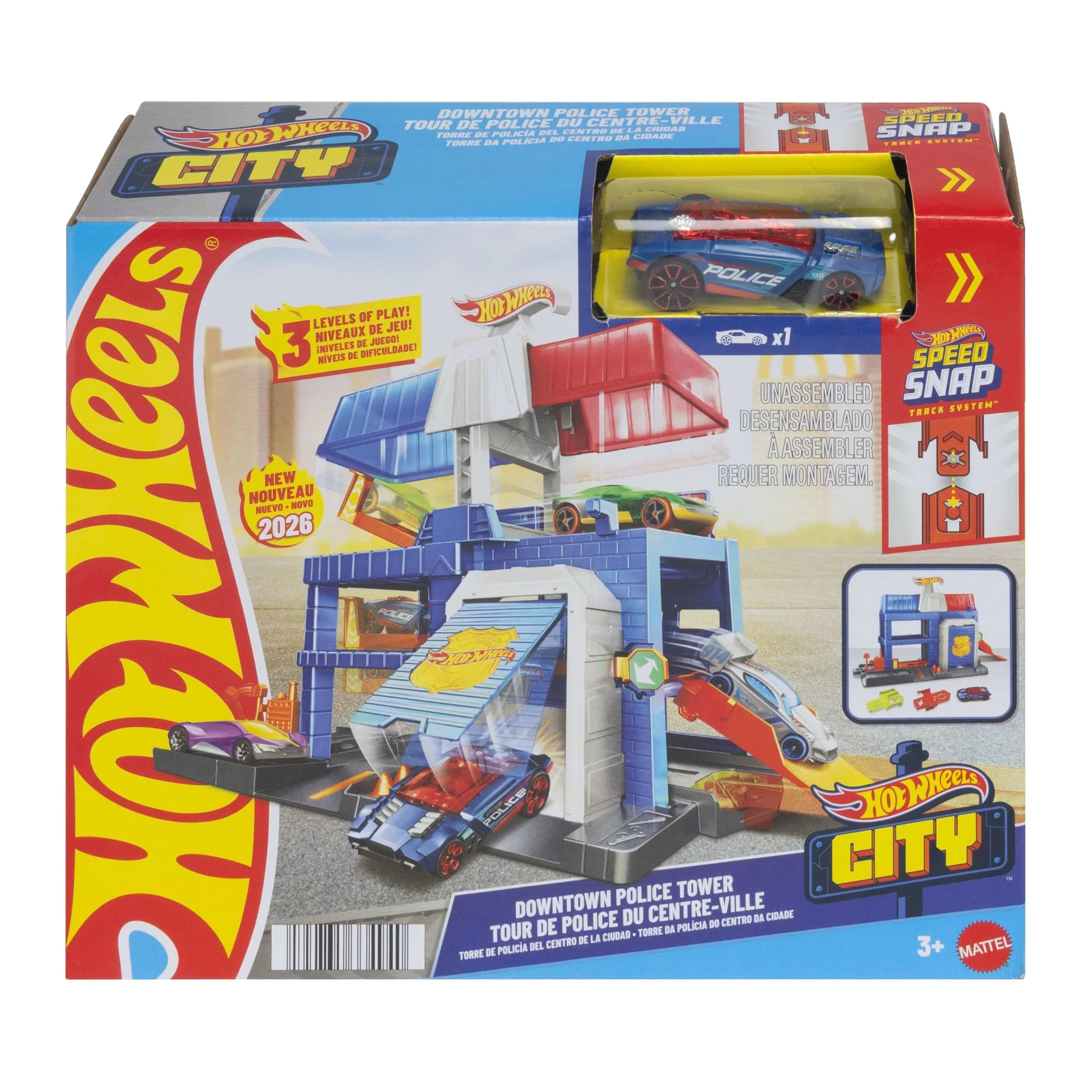 Hot Wheels City Centrum Politietoren Speelset En Metalen Politieauto Op Een Schaal Van 1:64 - Image 5