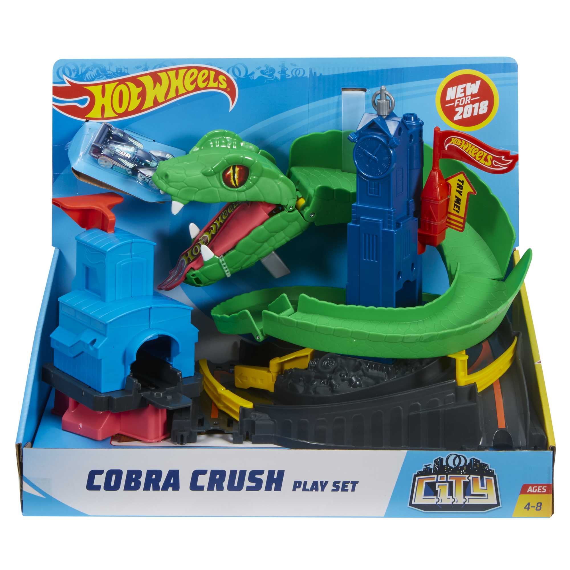 Hot Wheels City Cobra Crush Playset - Image 6