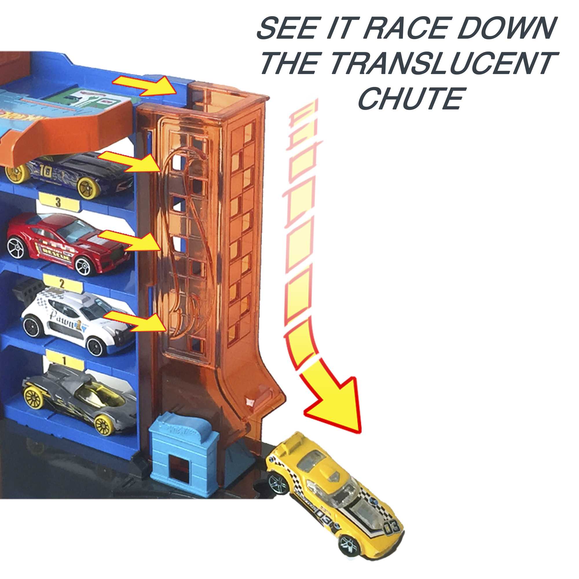 Hot Wheels City Downtown Car Park Playset - Image 4