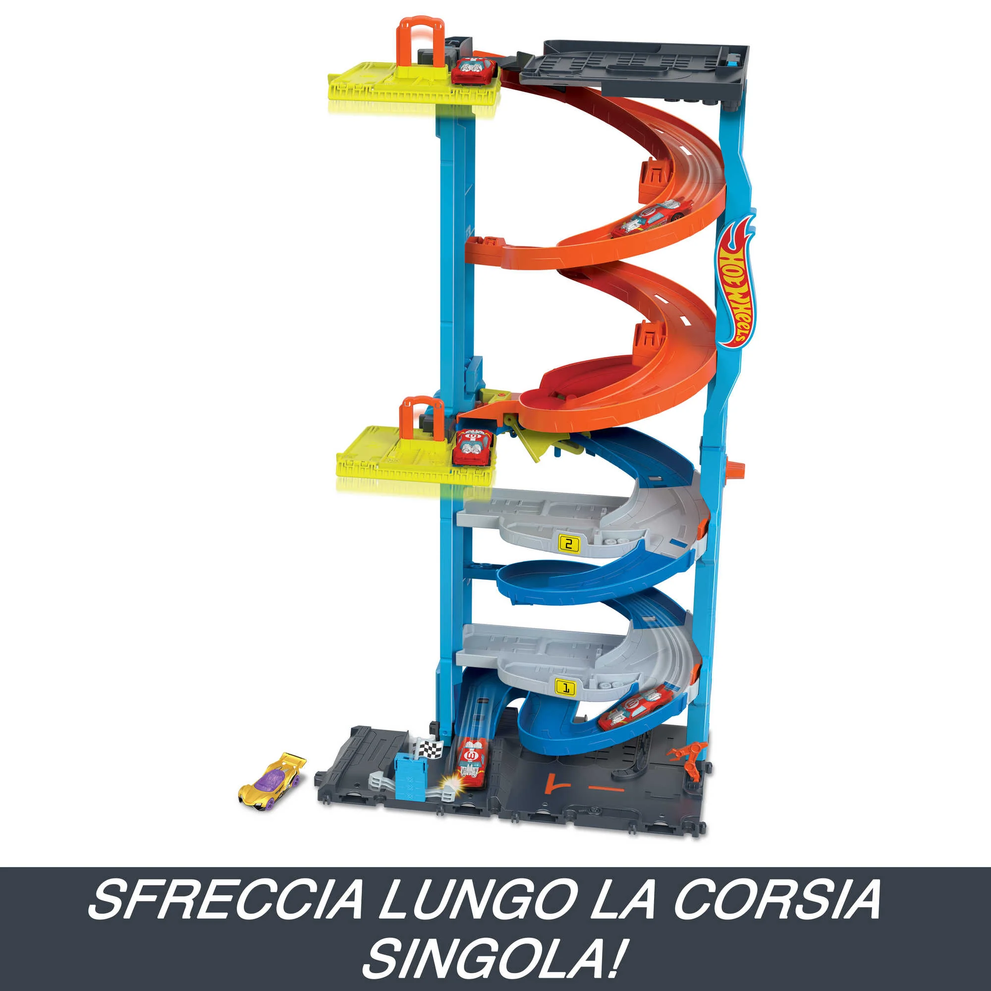 Hot Wheels City Garage "Torre Trasformabile" Playset - Image 4