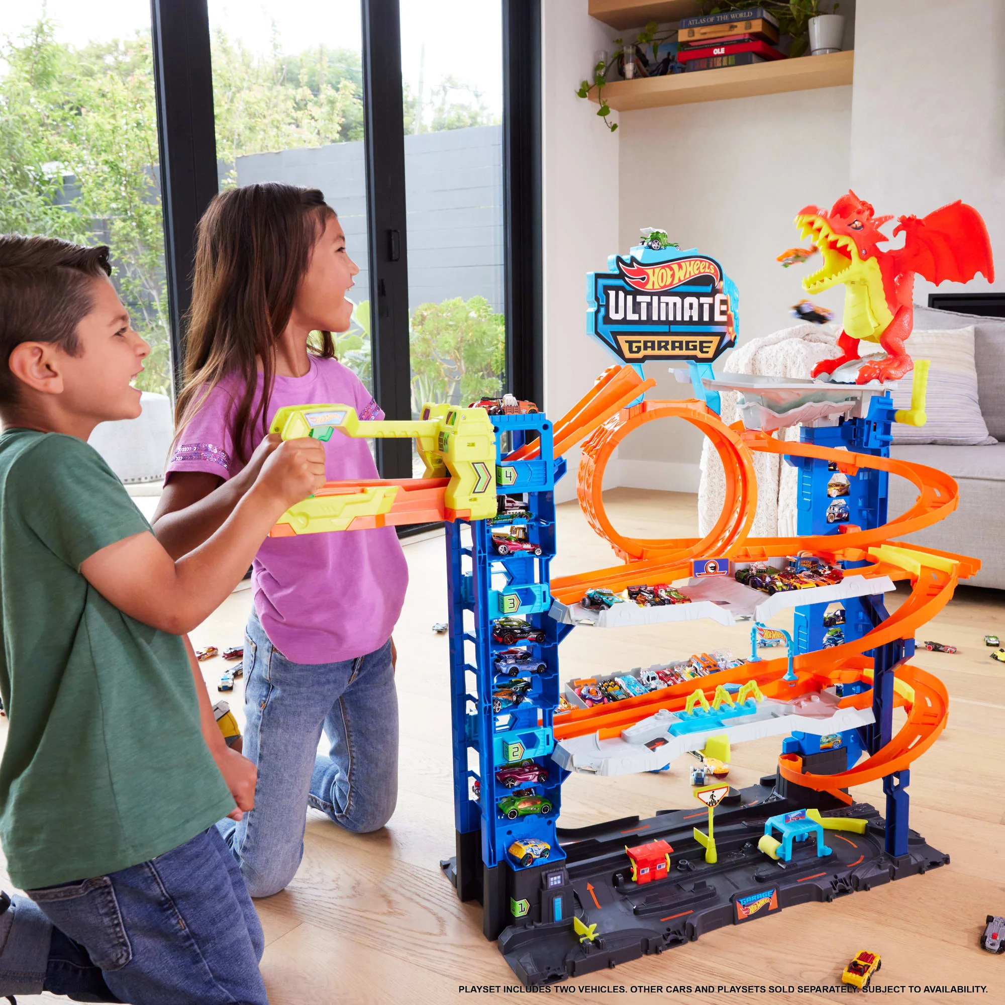 Hot Wheels City-Garage Ultime-Coffret Avec 2 Voitures Incluses - Image 2