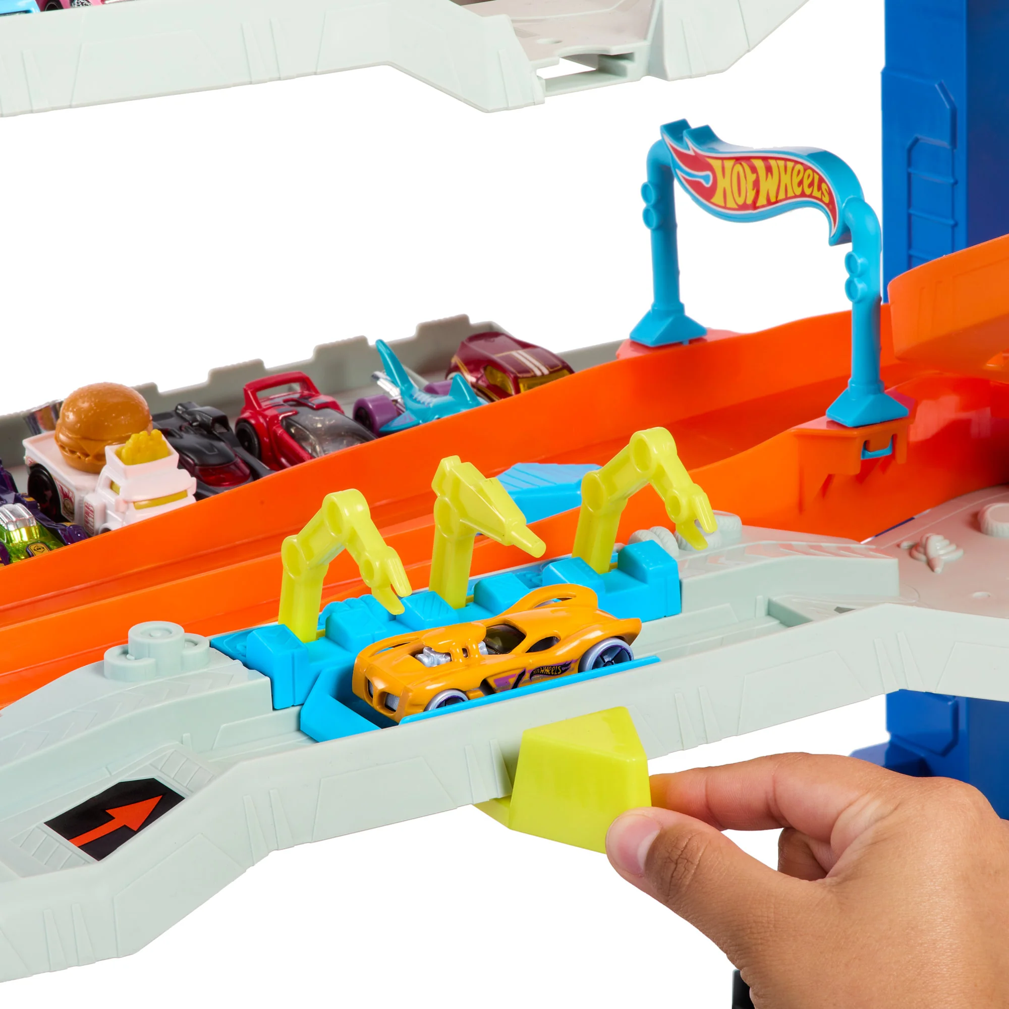 Hot Wheels City-Garage Ultime-Coffret Avec 2 Voitures Incluses - Image 3