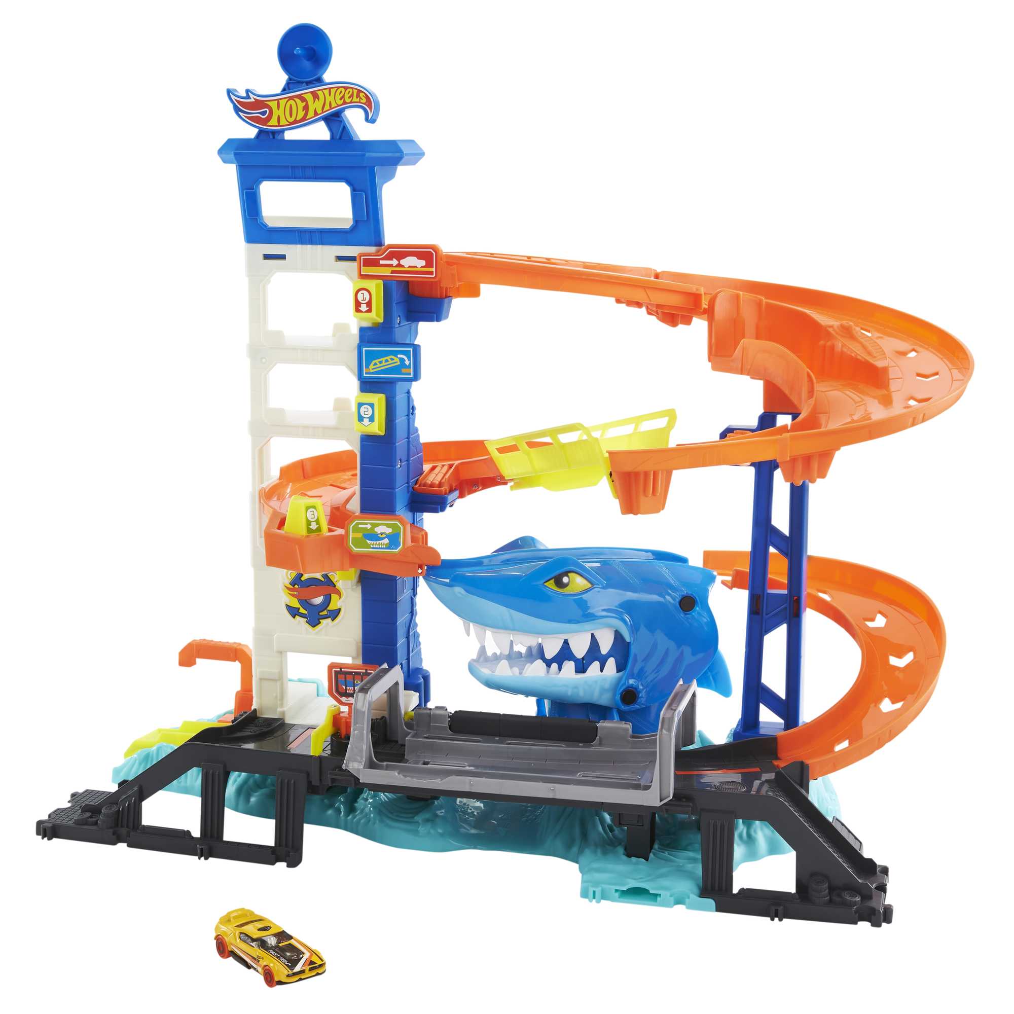 Hot Wheels® City Köpek Balığından Kaçış™ oyun seti