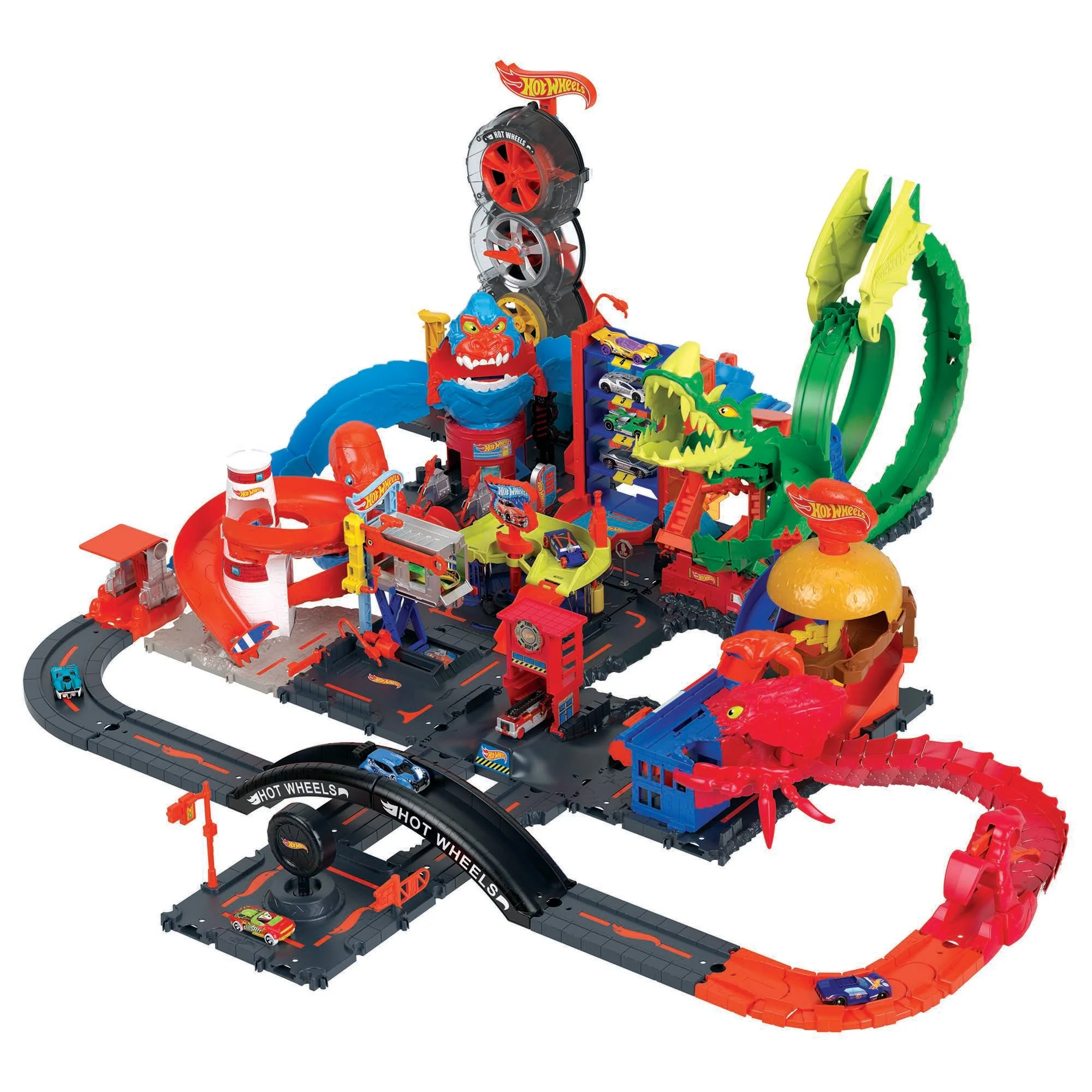Hot Wheels City Estación De Lavado Downtown Conjunto De Juego Con 1 Coche De Juguete - Image 5