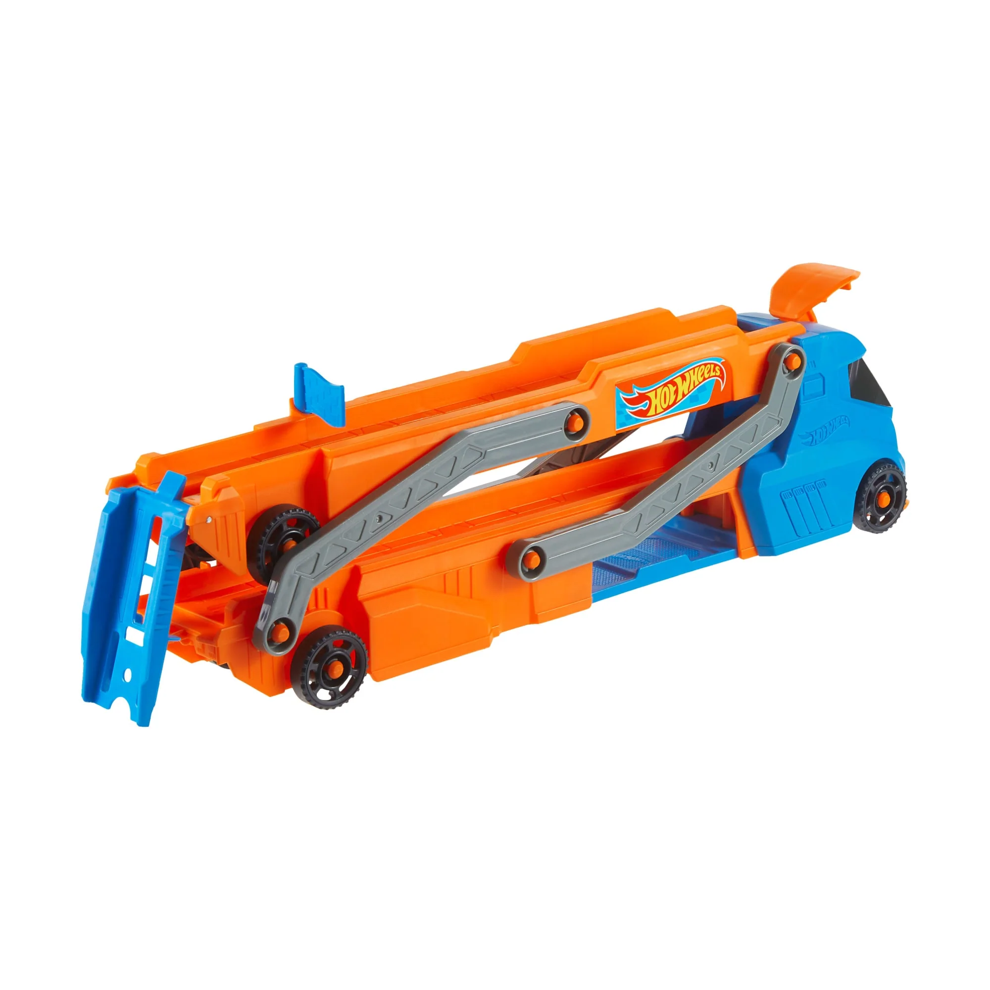 Hot Wheels City Nταλίκα, Μεταμορφώνεται Σε Πίστα Αγώνων Με Εκτοξευτή, Αποθηκεύει 9 Αυτοκινητάκια, Περιλαμβάνει Όχημα Κλίμακας 1:64 - Image 2