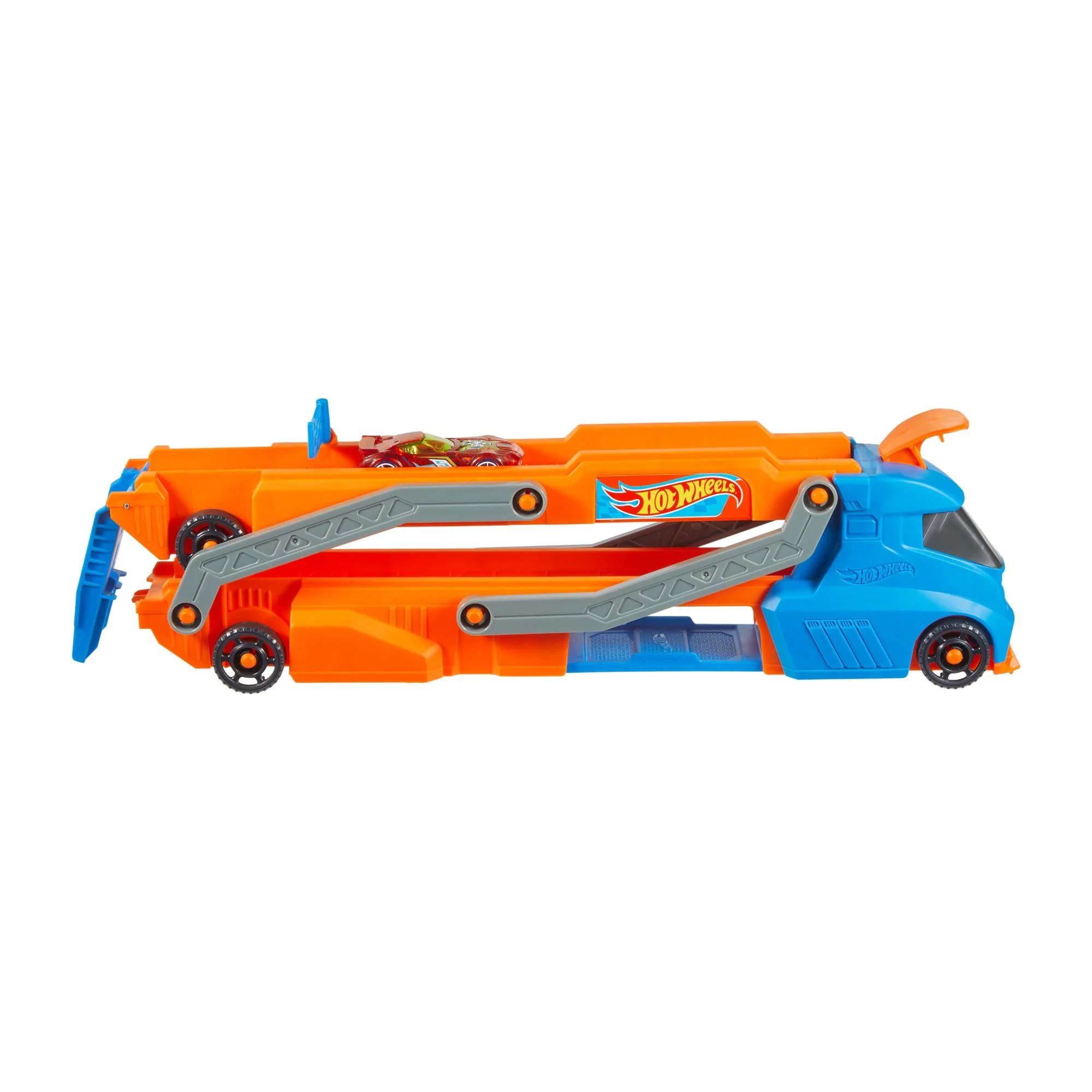 Hot Wheels City Nταλίκα, Μεταμορφώνεται Σε Πίστα Αγώνων Με Εκτοξευτή, Αποθηκεύει 9 Αυτοκινητάκια, Περιλαμβάνει Όχημα Κλίμακας 1:64 - Image 3