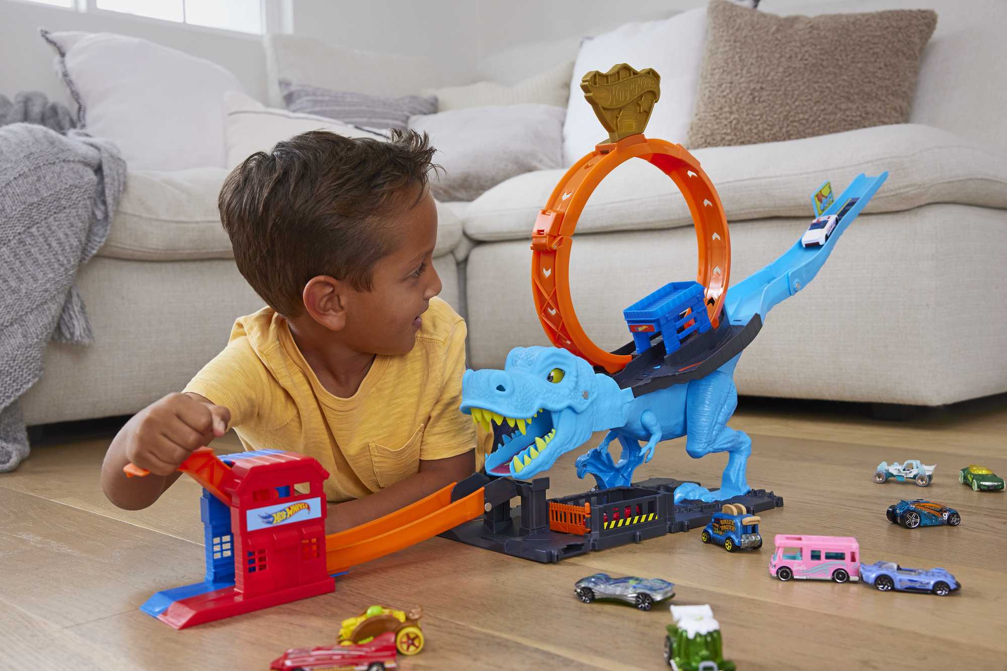 Hot Wheels® City Pętla T-Rexa Zestaw - Image 2