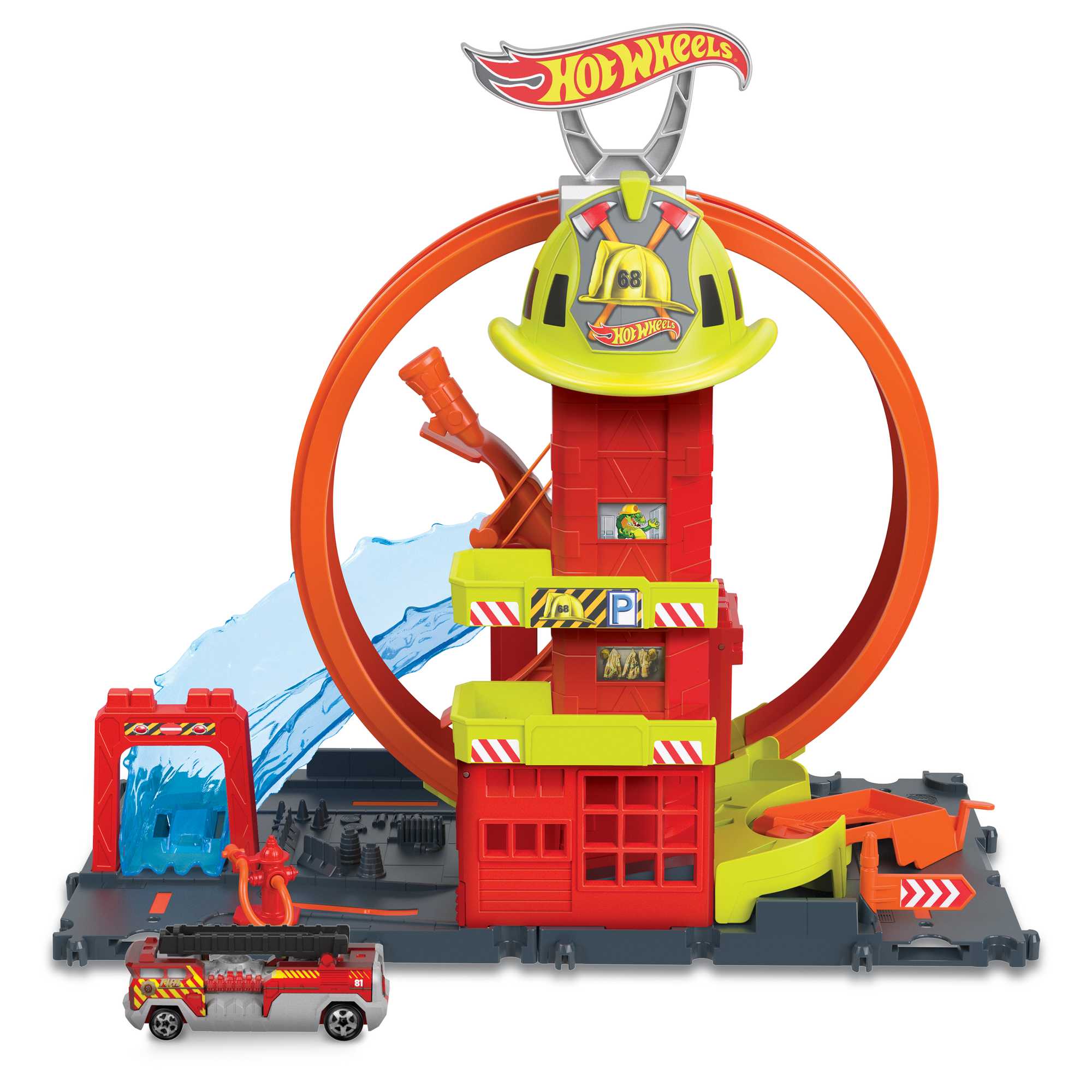 Hot Wheels City Parque De Bomberos Superloop