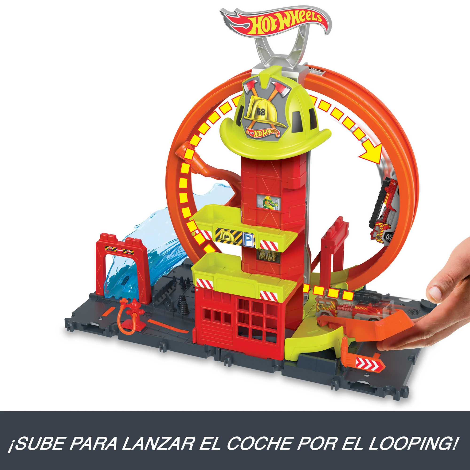 Hot Wheels City Parque De Bomberos Superloop - Image 3