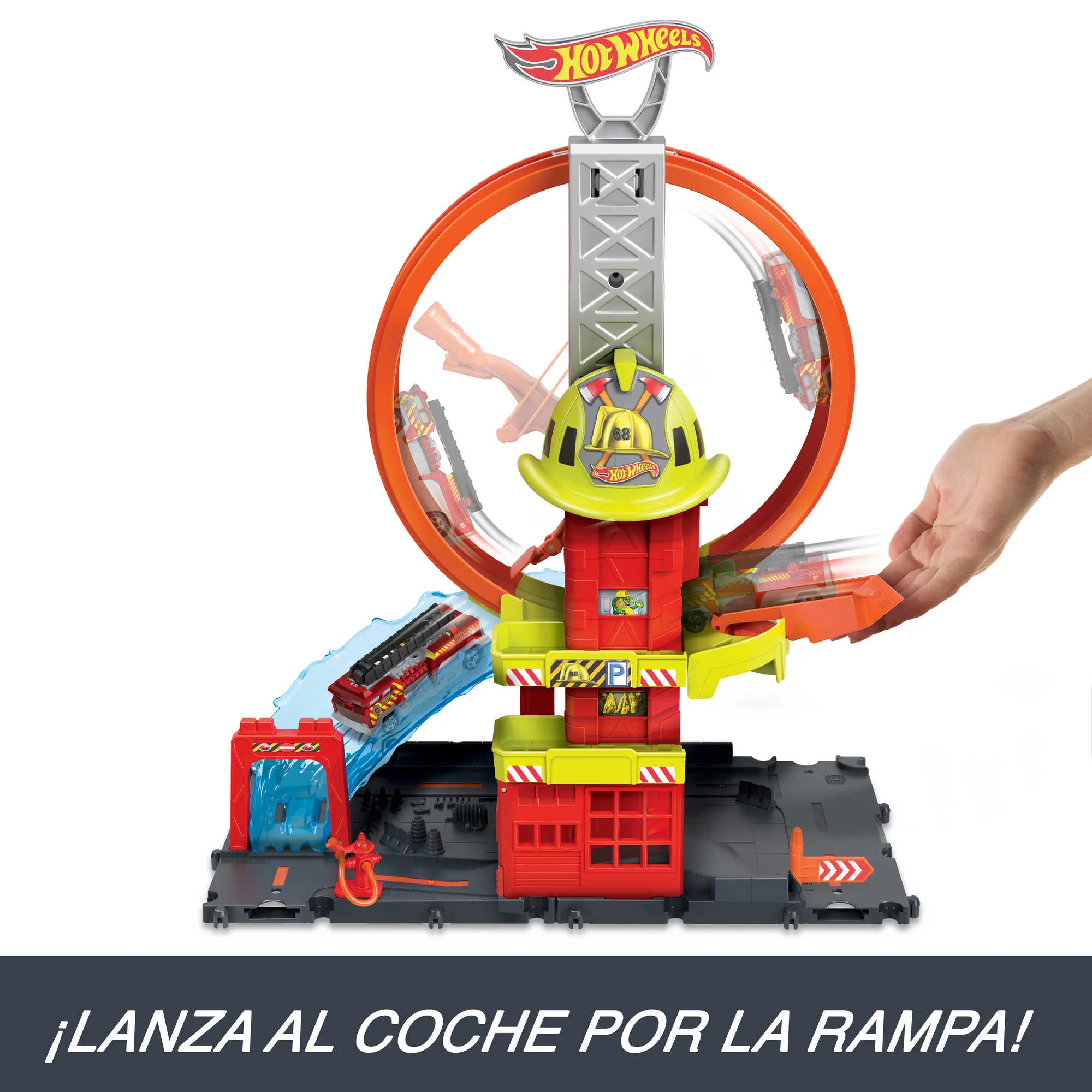 Hot Wheels City Parque De Bomberos Superloop - Image 5