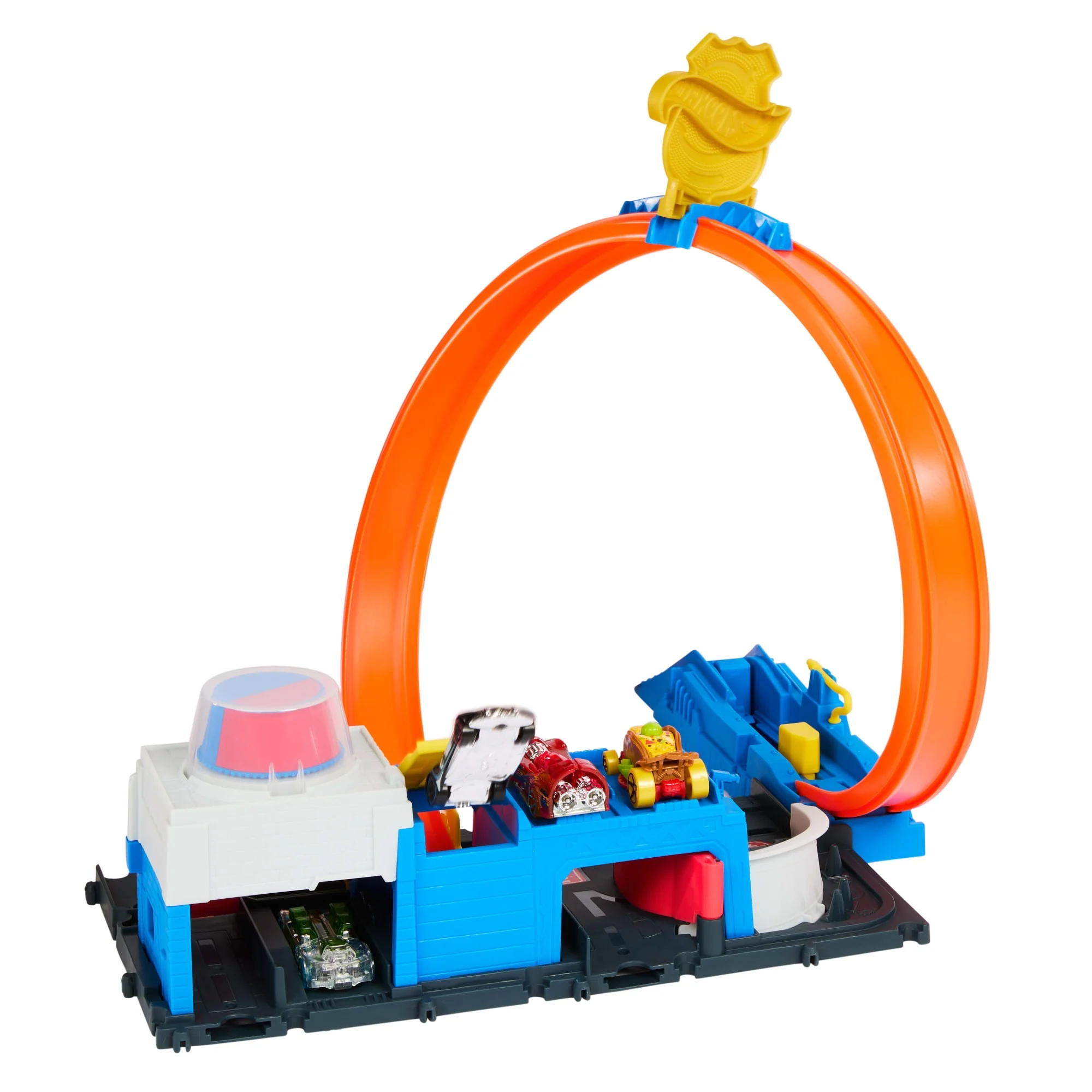 Conjunto De Juego Supercomisaría De Policía De Hot Wheels City Con Coche De Policía De Juguete A Escala 1:64 Y Pista Con Looping Regulable - Image 5