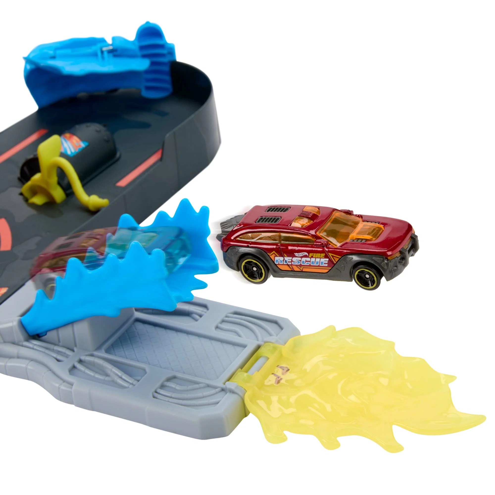 Hot Wheels City Superredding Brandweerkazerne Speelset En Speelgoedauto Op Een Schaal Van 1:64, Baan Verlengt 40 Cm - Image 3