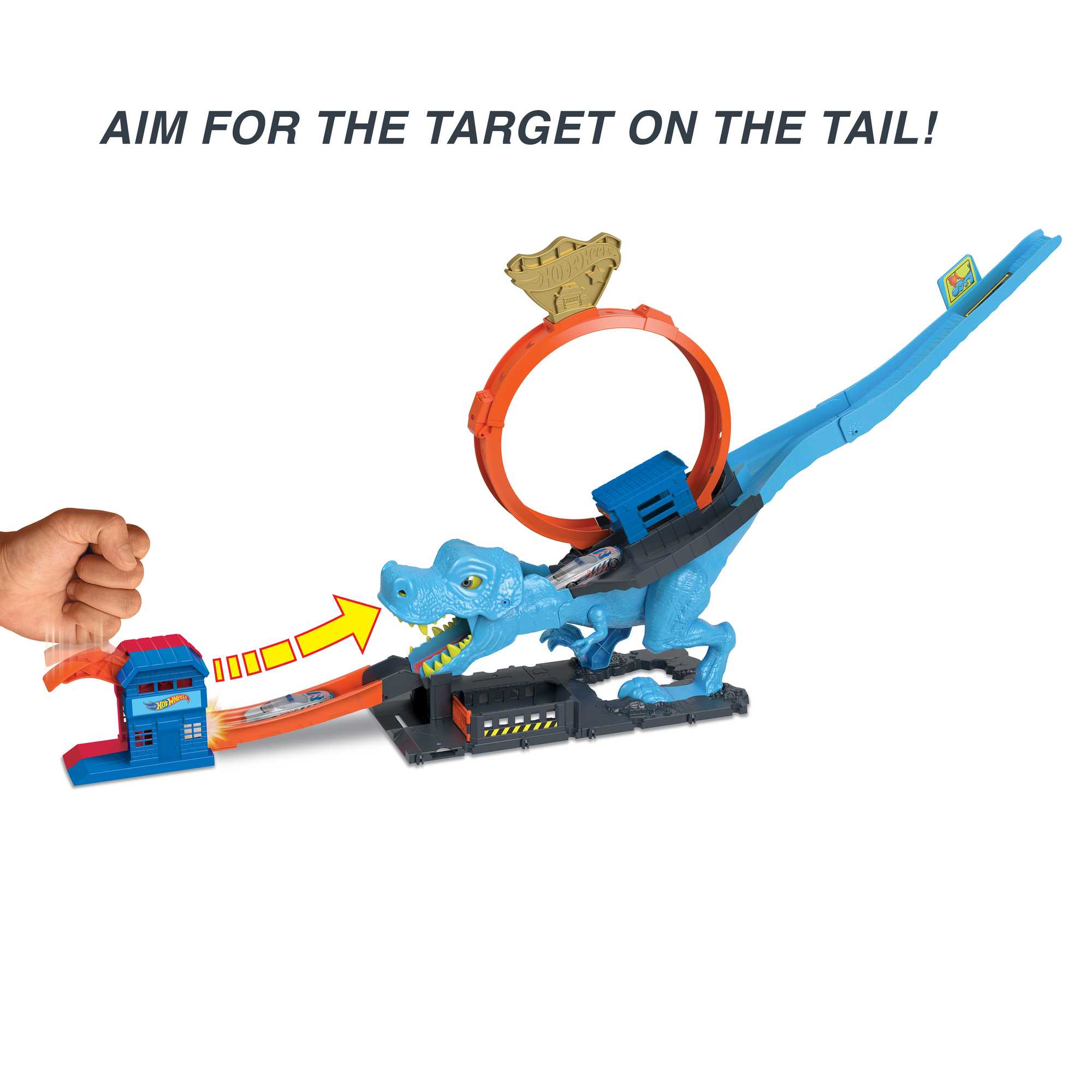 Hot Wheels City T-Rex Chomp Down Playset - Image 3