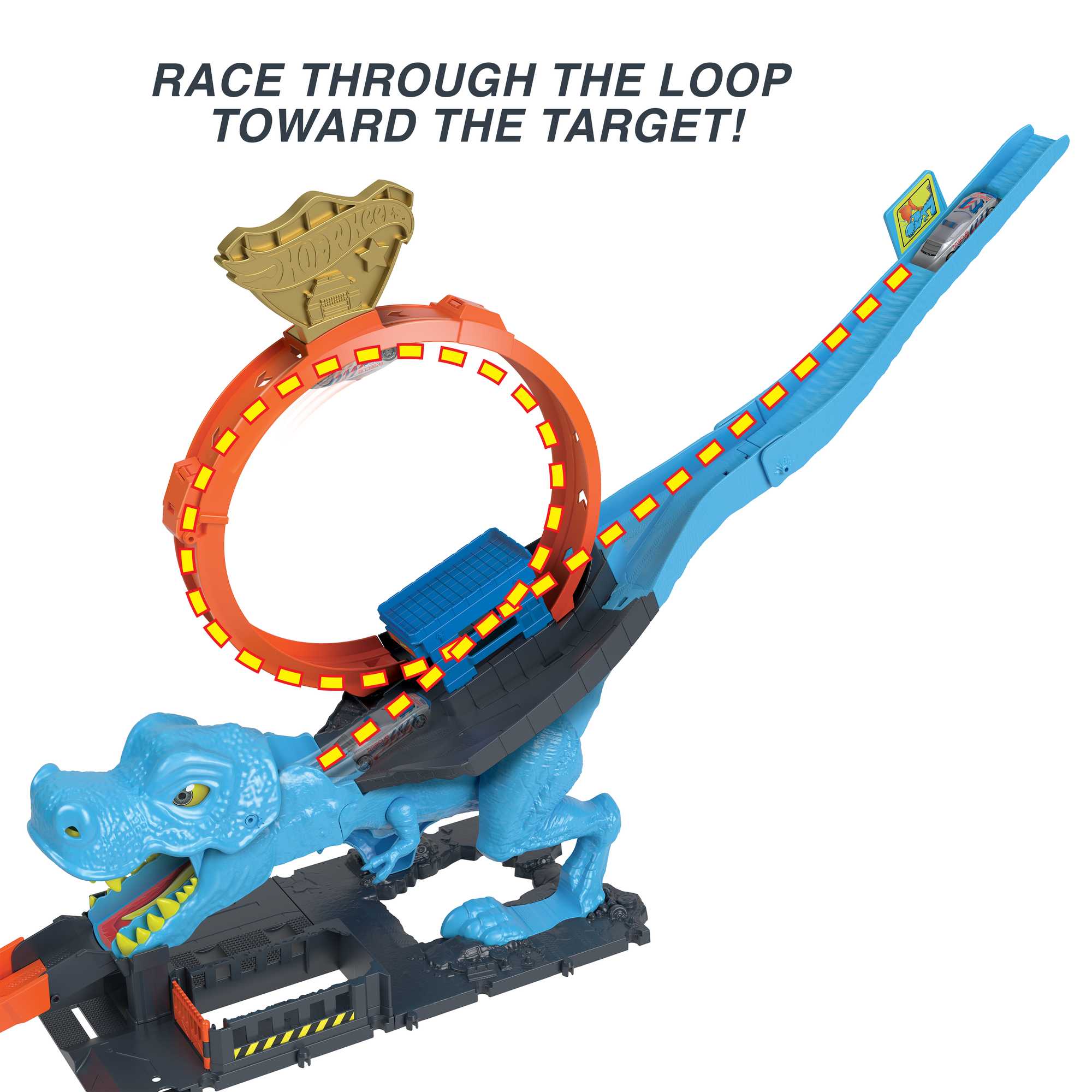 Hot Wheels City T-Rex Chomp Down Playset - Image 4