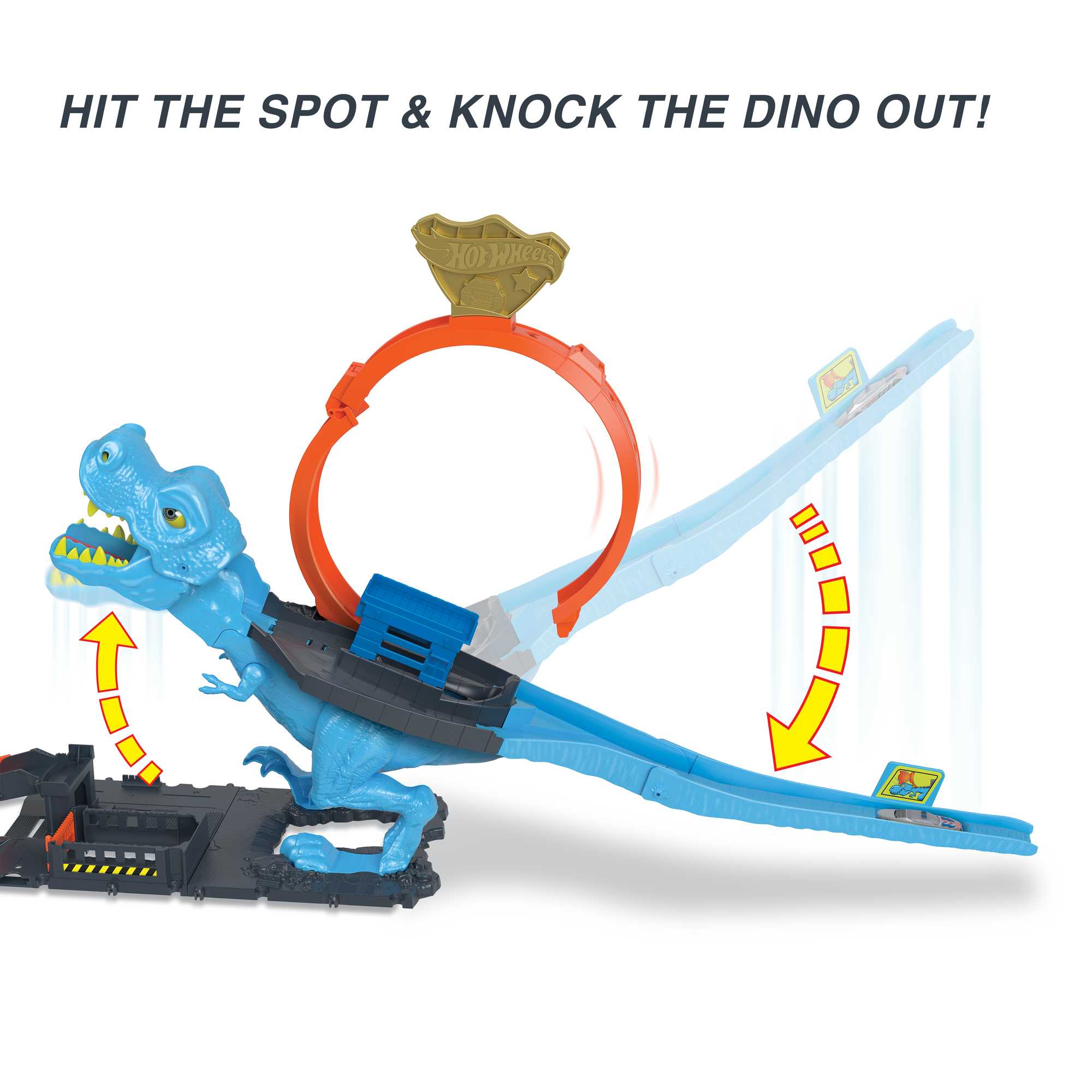 Hot Wheels City T-Rex Chomp Down Playset - Image 5