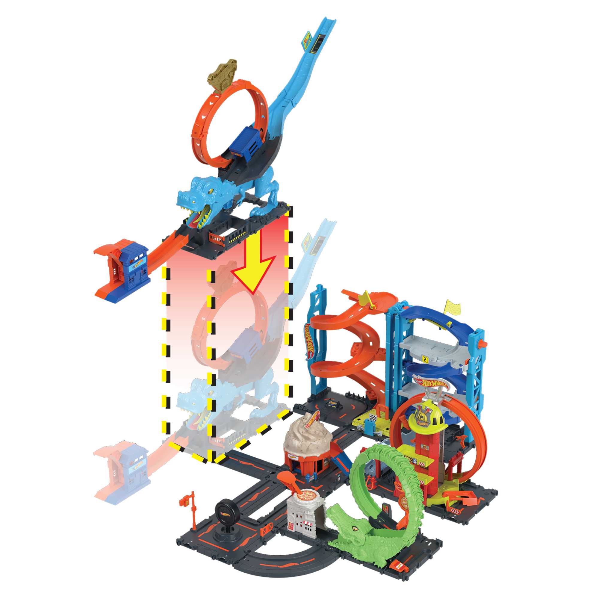 Hot Wheels City T-Rex Hapklaar, speelset - Image 7