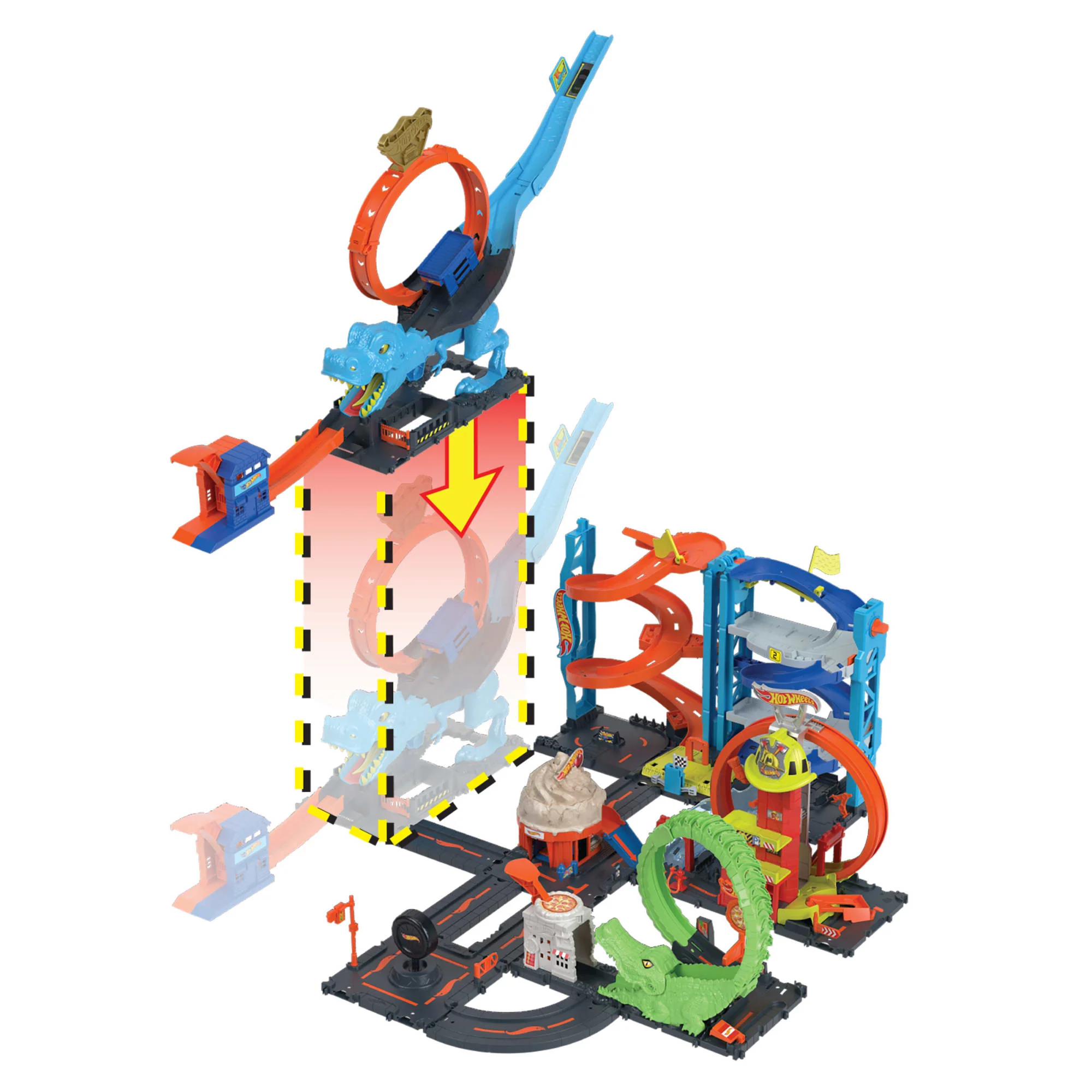 Hot Wheels City Tiranosaurio Devorador Conjunto De Juego - Image 5