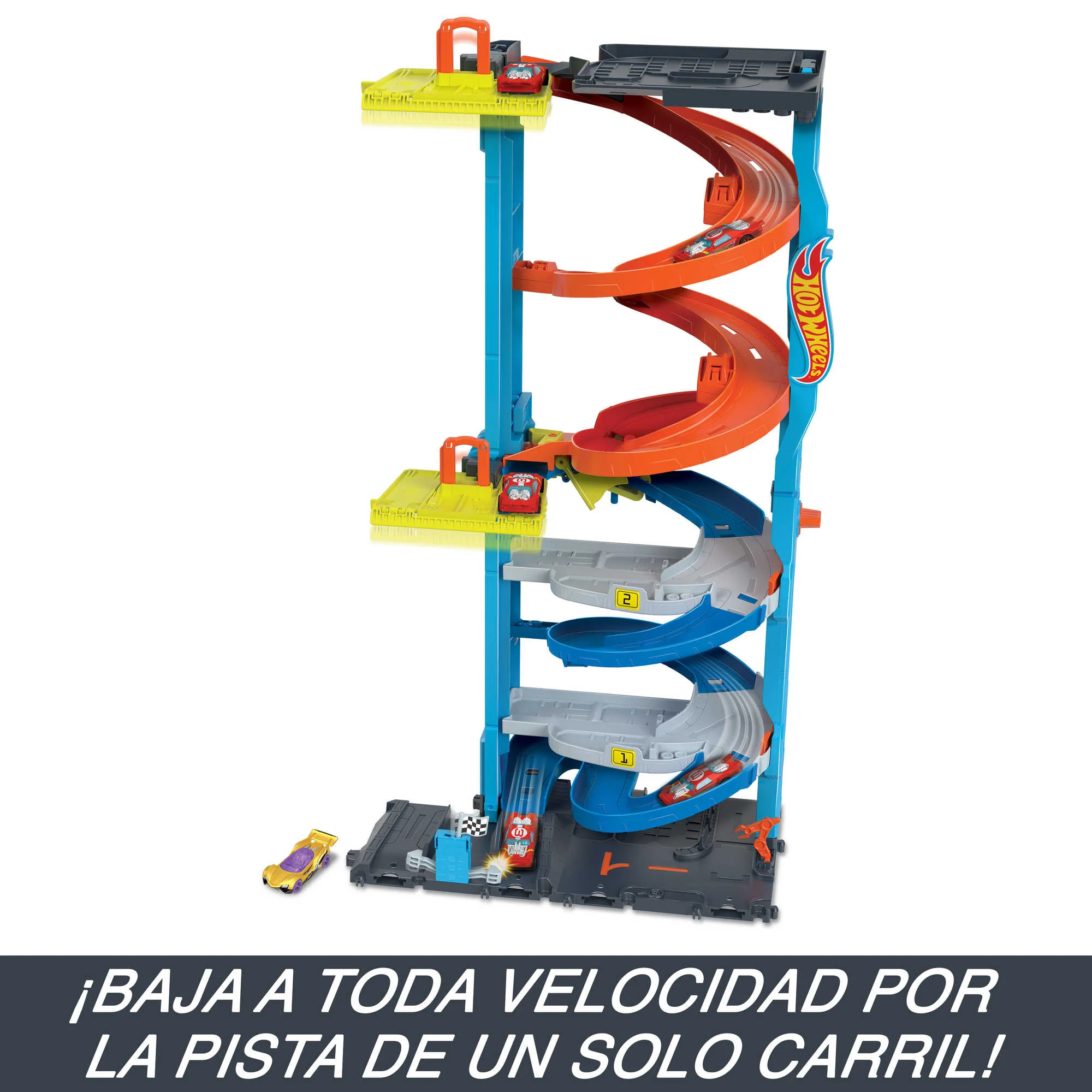 Hot Wheels City Torre de carreras transformable, conjunto de juego - Image 4