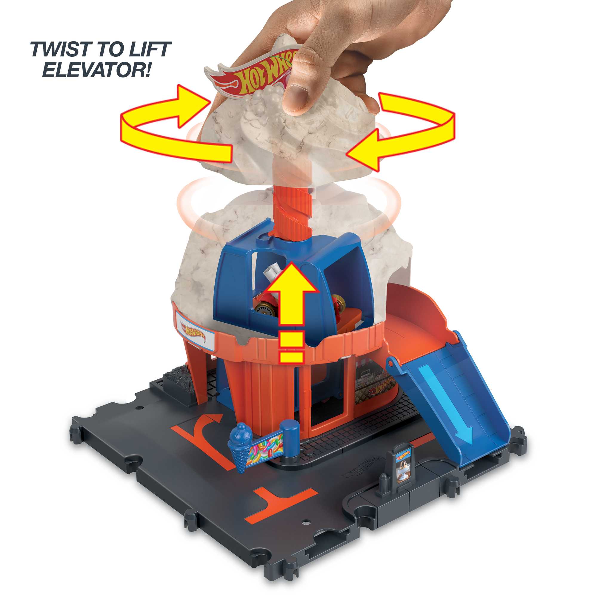 Hot Wheels City Track Set with 1 Hot Wheels Car - Image 4