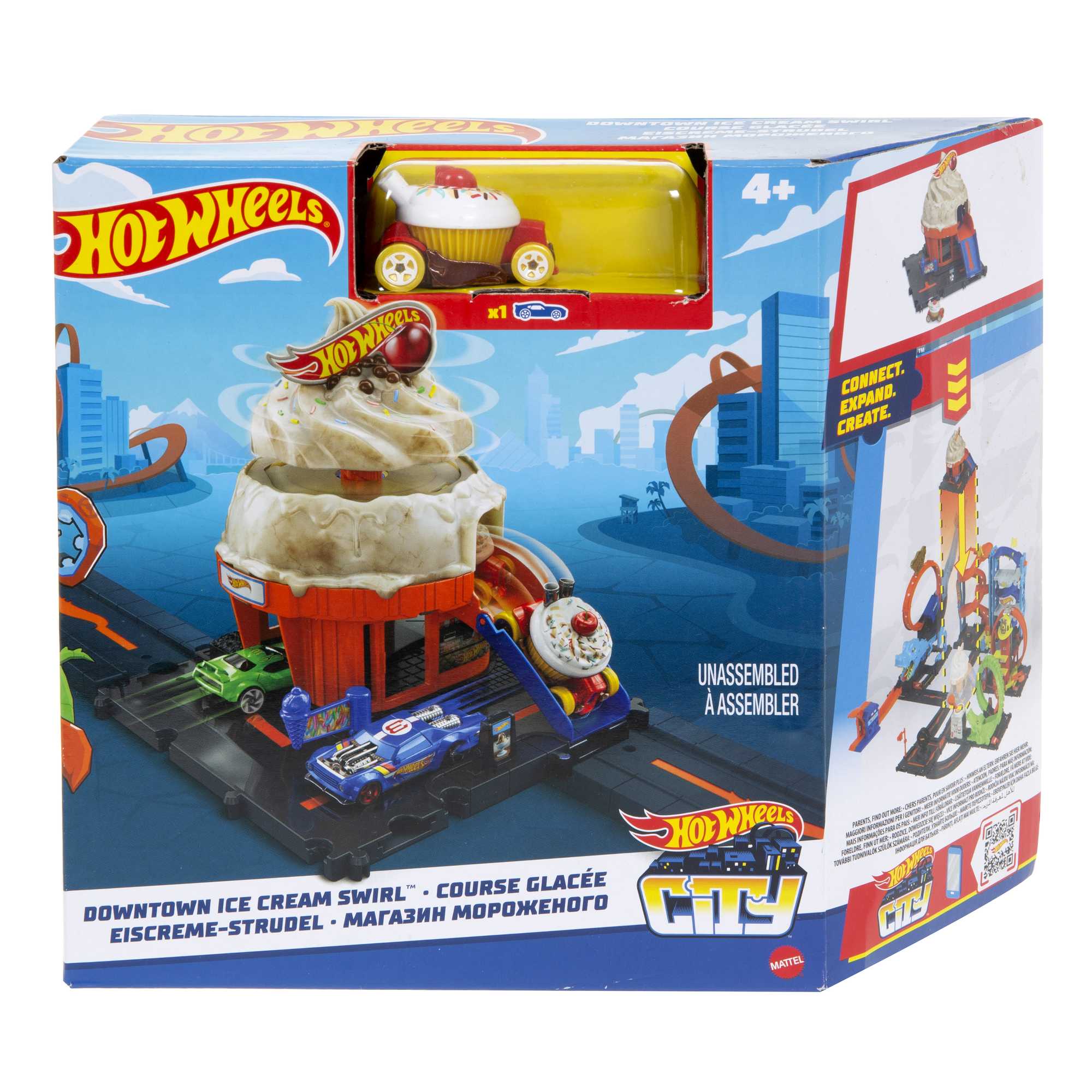 Hot Wheels City Track Set with 1 Hot Wheels Car - Image 6