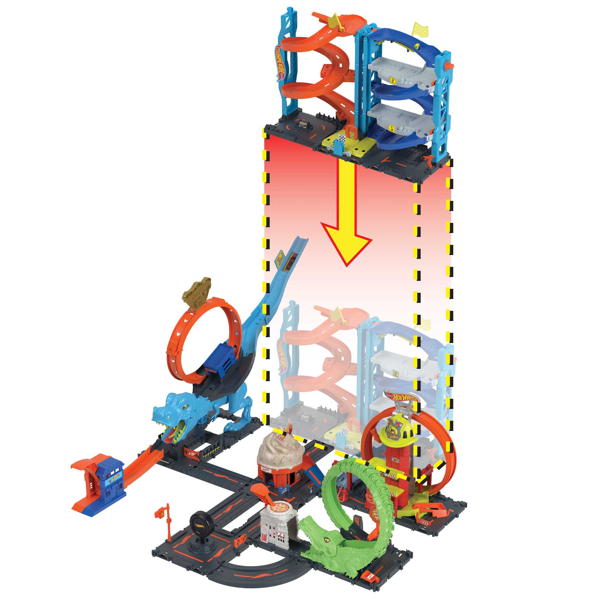 Hot Wheels City Transformerende Racetoren, speelset - Image 8
