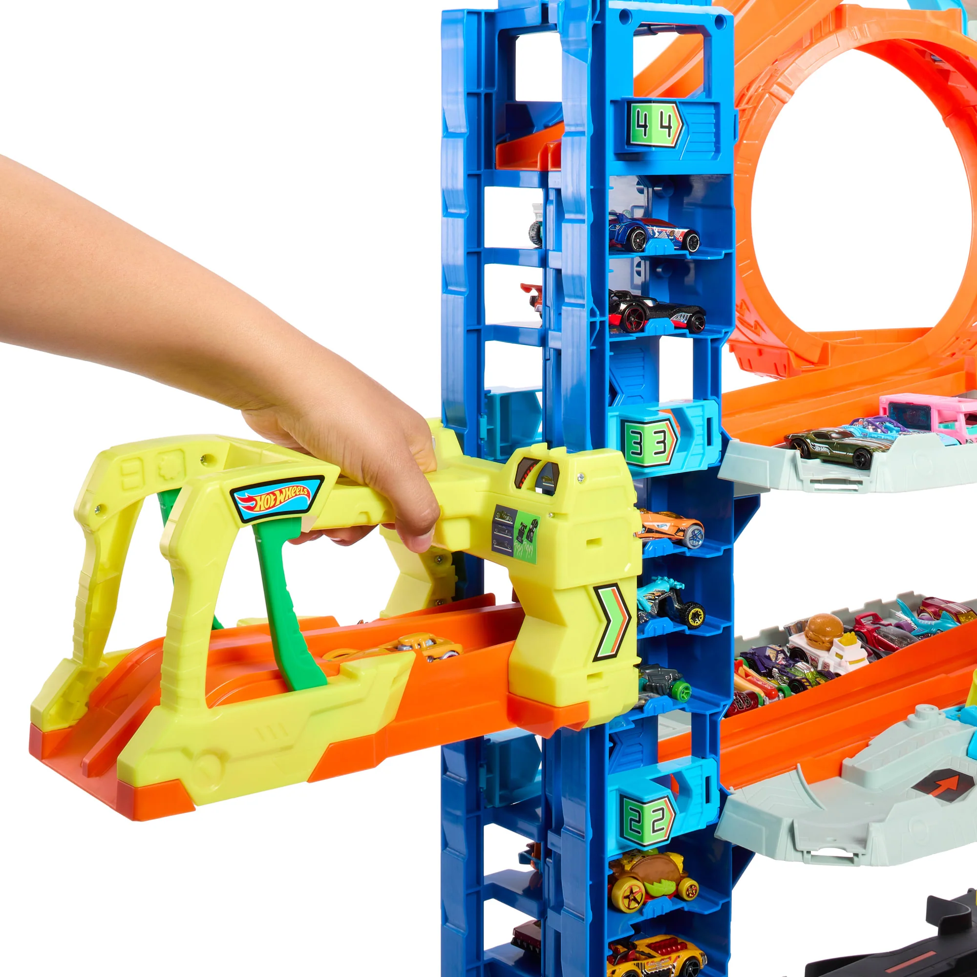 Hot Wheels City Ultieme Garage Speelset Met 2 Metalen Auto's, Opslag Voor Meer Dan 50 Auto's - Image 4