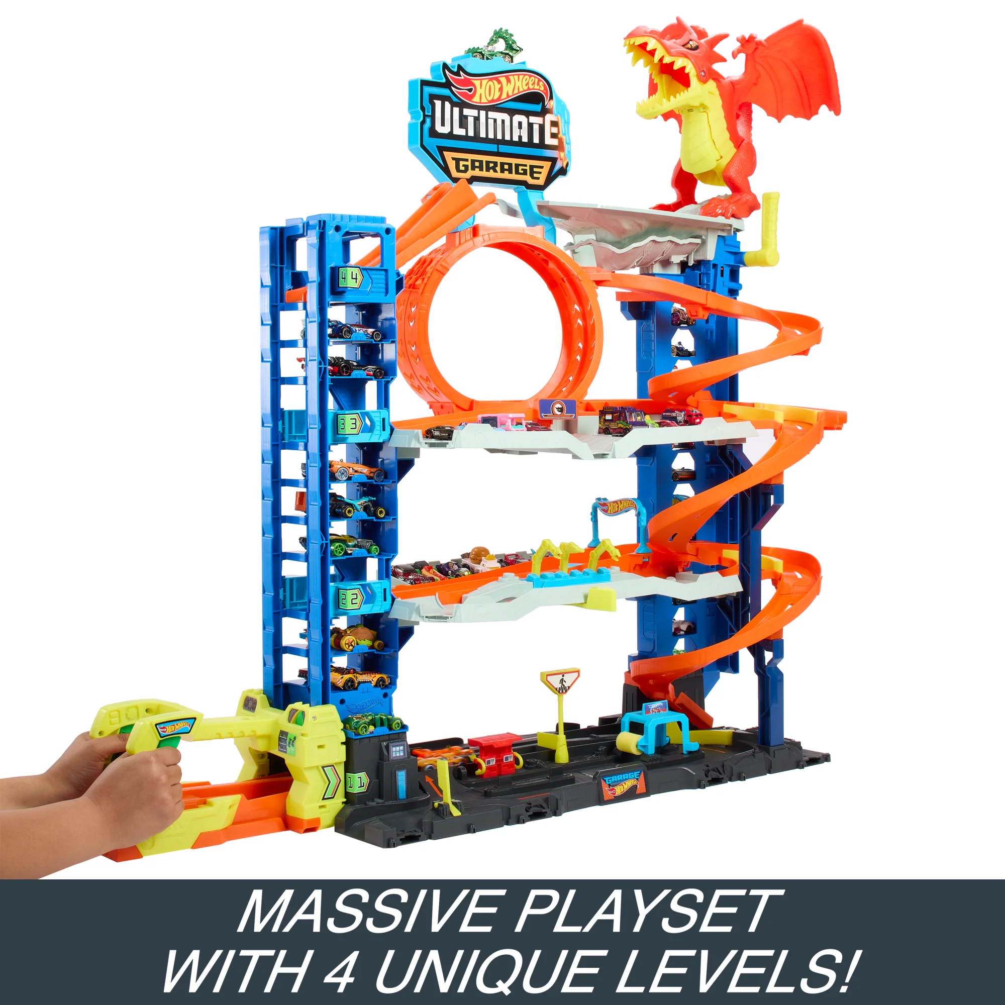 Hot Wheels™ City Ultimate Garage Playset With 2 Die-Cast Cars, Toy Storage For 50+ Cars - Image 3