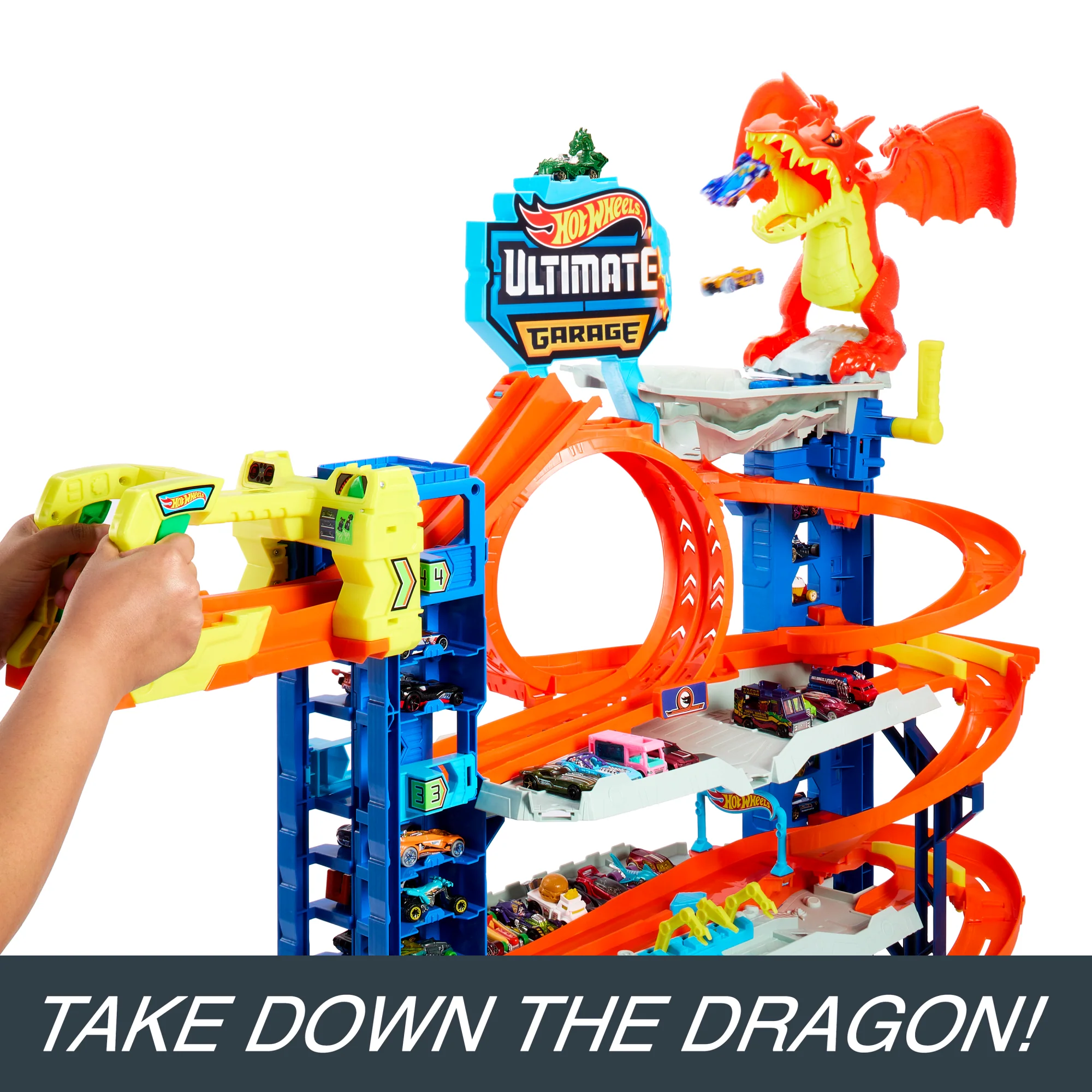 Hot Wheels™ City Ultimate Garage Playset With 2 Die-Cast Cars, Toy Storage For 50+ Cars - Image 7