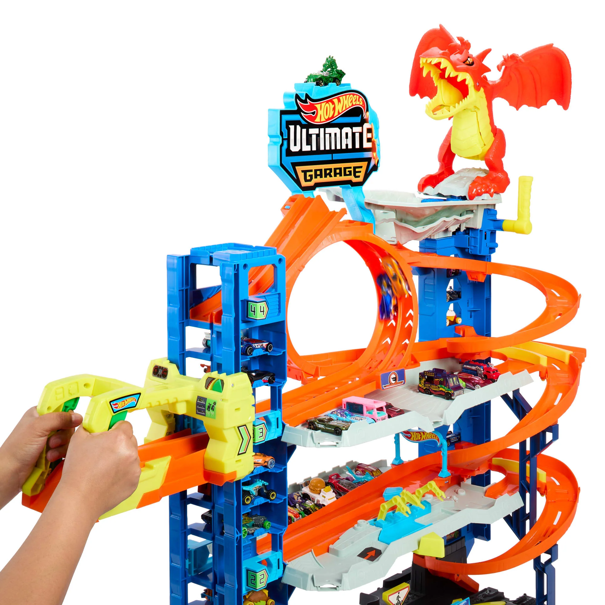 Hot Wheels City Mega Garaż Atak Smoka Zestaw - Image 4
