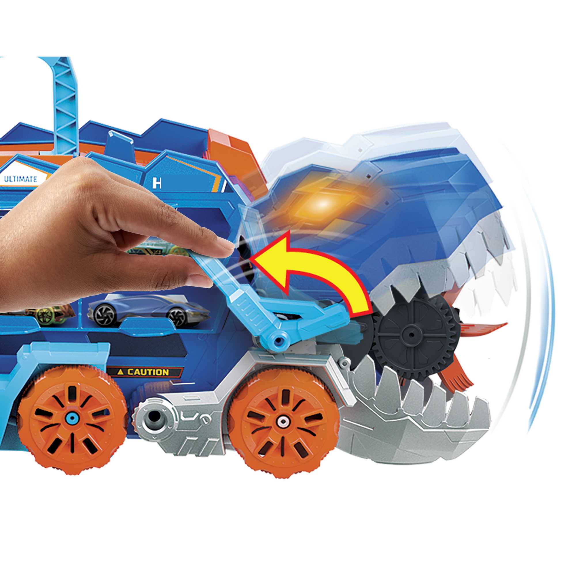 Hot Wheels T-Rex Mega Transporter Zestaw - Image 2