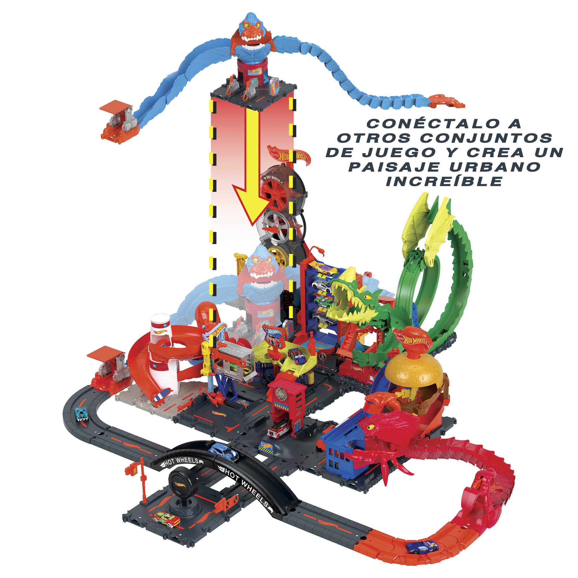 Hot Wheels City Wreck & Ride Gorilla Attack - Image 5