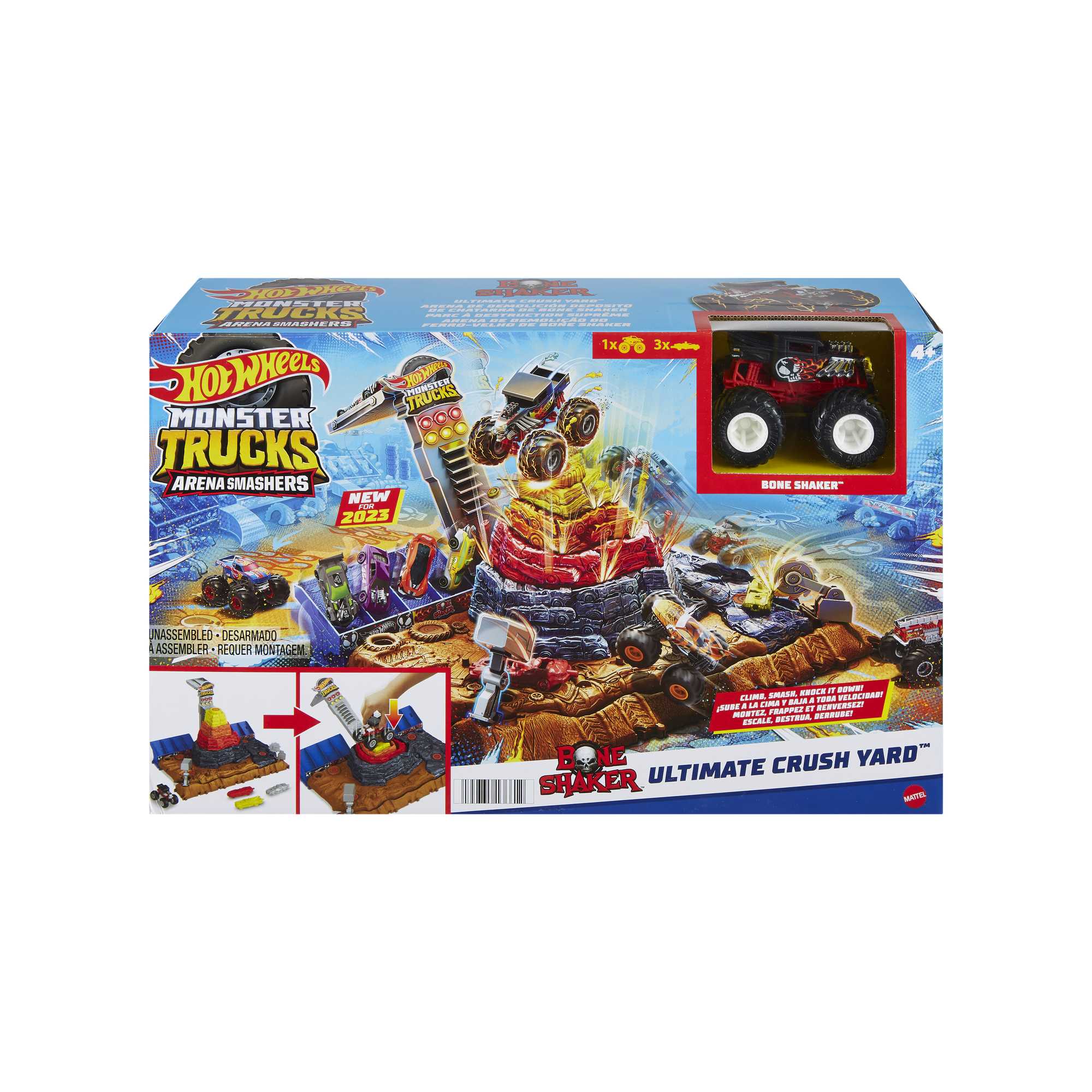 Hot Wheels - Coffret Arène De Démolition Monster Trucks - Petite Voiture - 3 Ans Et + - Image 6