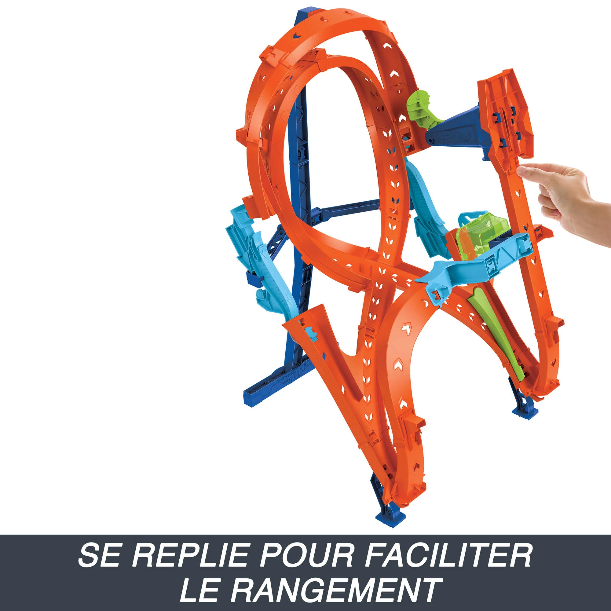 Hot Wheels - Cascade Grand Huit - Coffret 2 Pistes Et 1 Voiture - Petite Voiture - 3 Ans Et + - Image 7