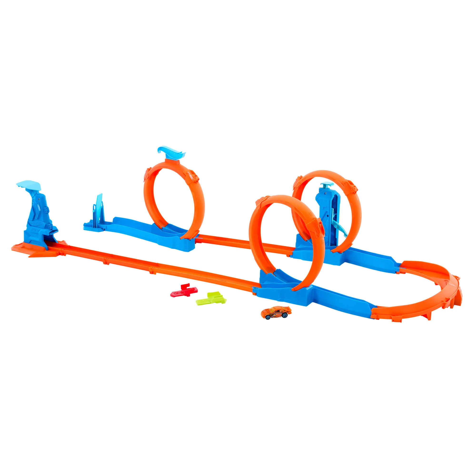 Hot Wheels-Coffret Triple Looping Avec Véhicule À L’Échelle 1/64 - Image 2
