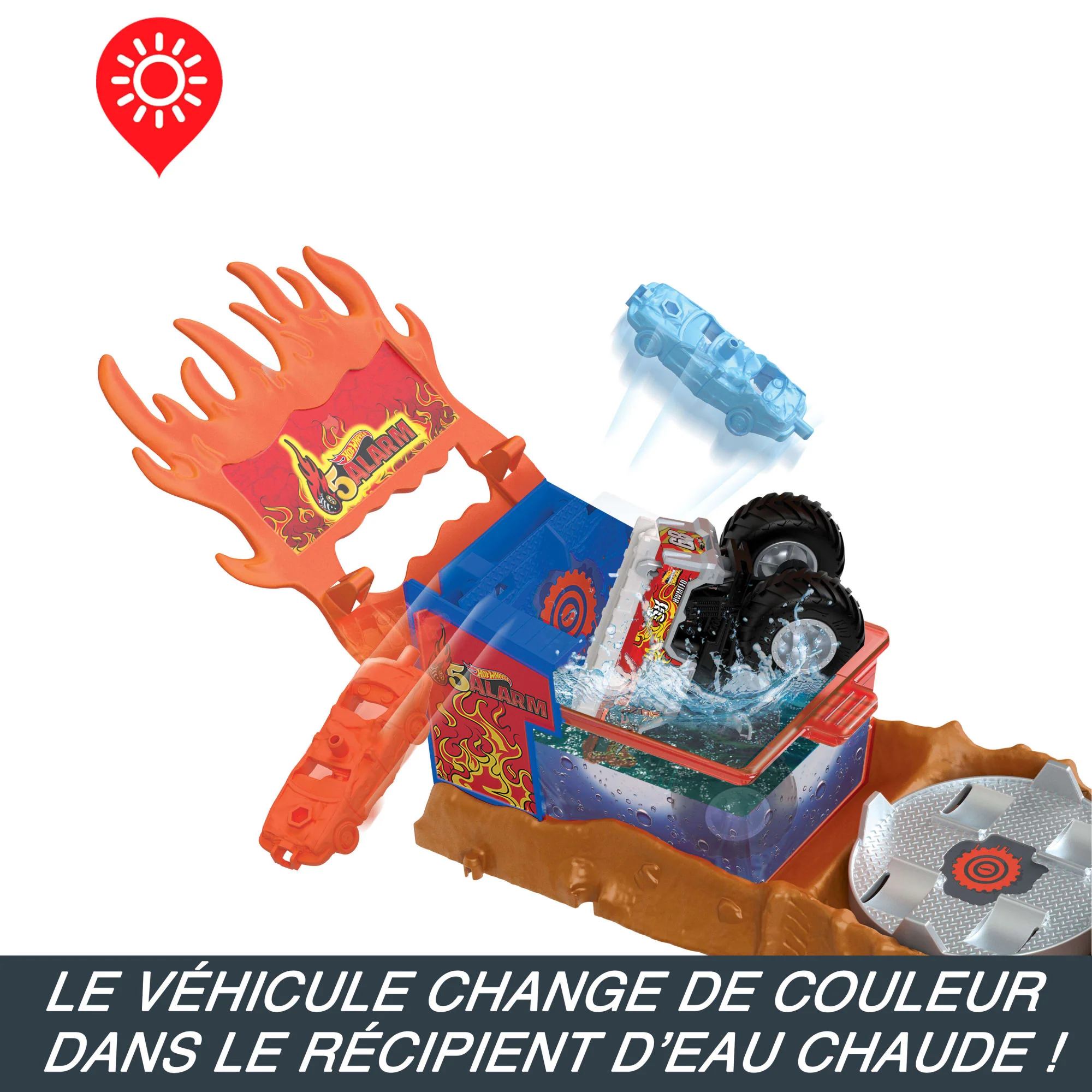 Hot Wheels-Coffret Véhicule De Secours 5 Alarm-Color Shifters - Image 2
