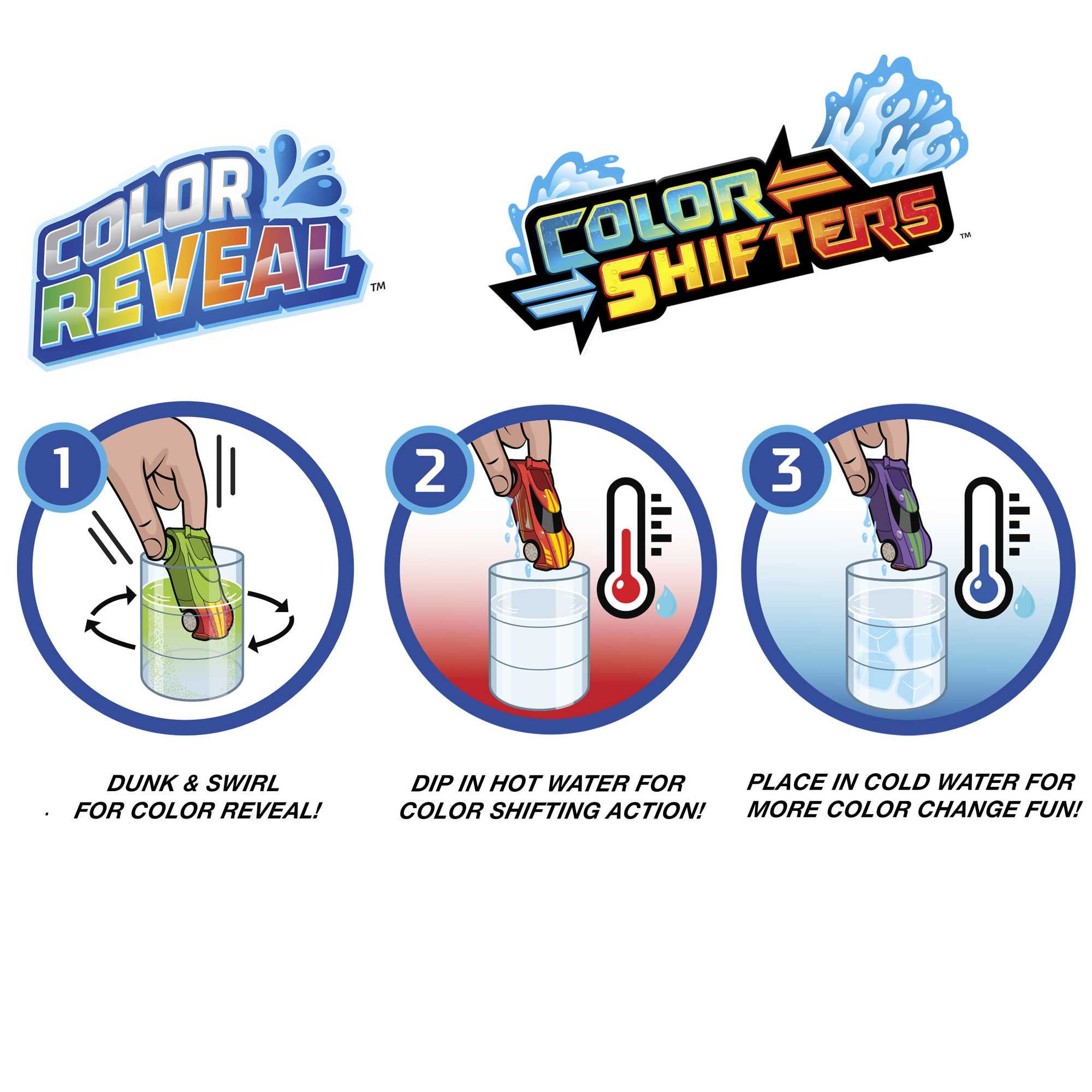 Hot Wheels Color Reveal, Set of 2 Vehicles with Surprise Reveal & Color-Change Feature - Image 3