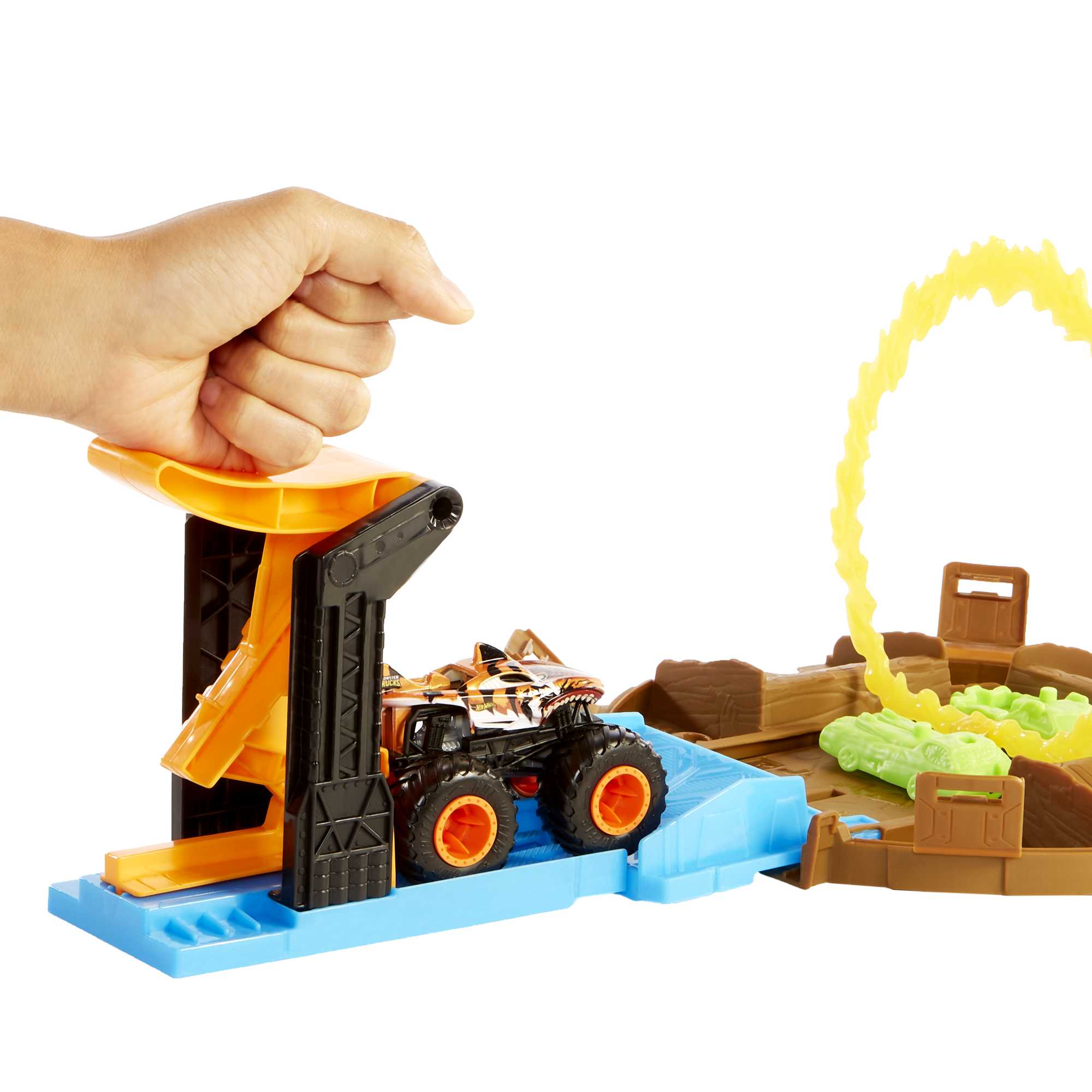 Hot Wheels Conjunto de juego Rueda de acrobacias de Monster Truck - Image 5