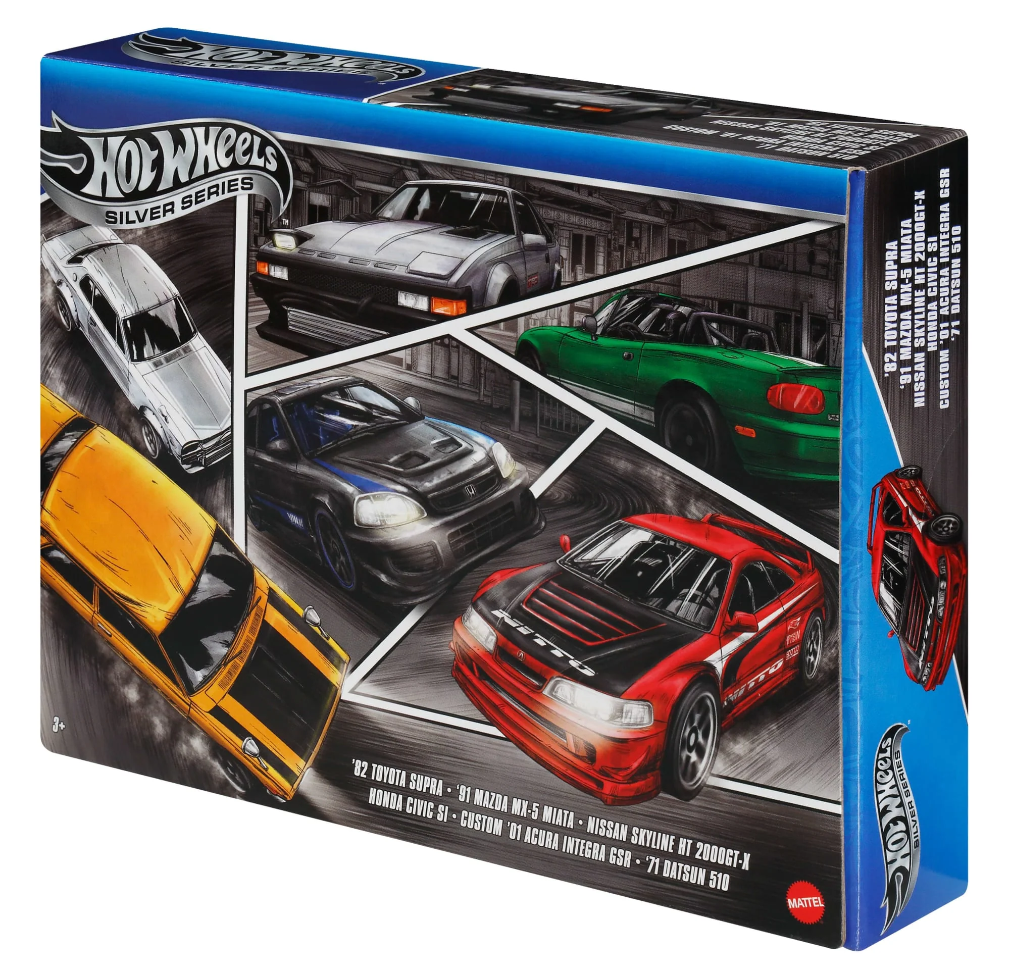 Hot Wheels Die-Cast-Spielzeugautos Im Maßstab 1:64, Set Aus 6 Japanischen Fahrzeugen (Stile Können Abweichen) - Image 3