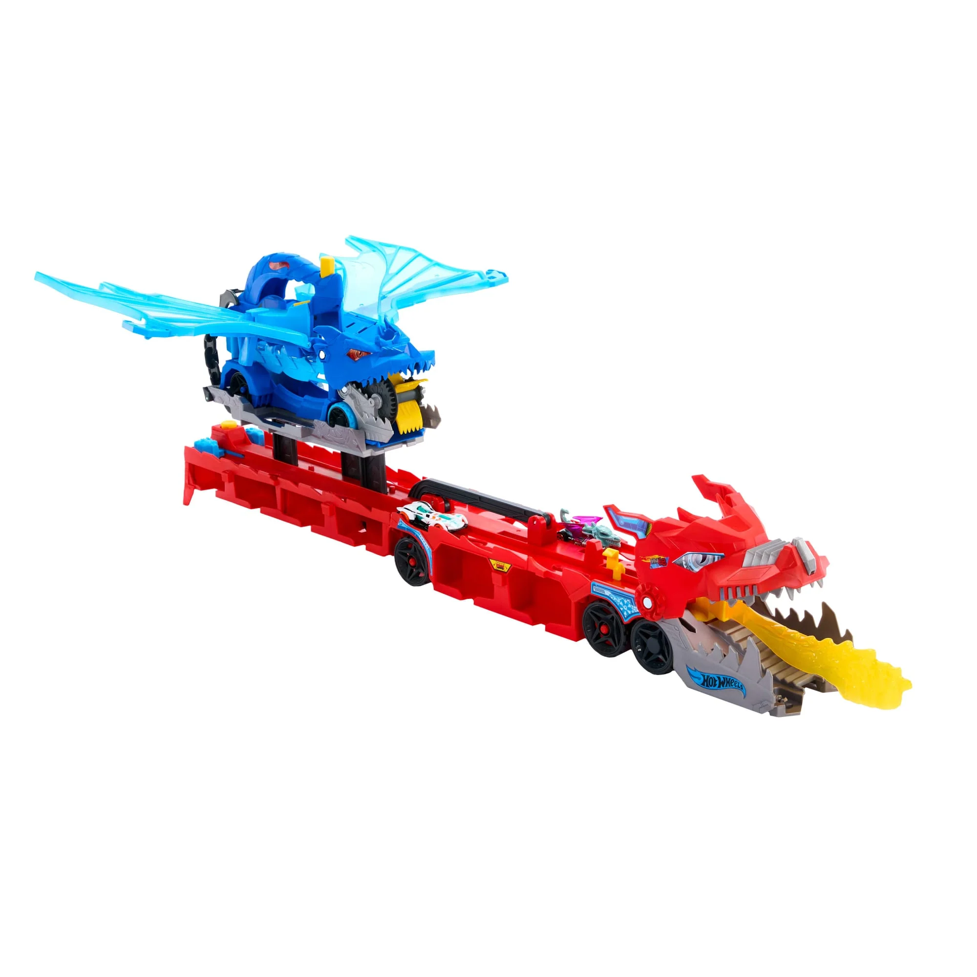 Hot Wheels City Hot Wheels Drago Trasportatore Trasformabile E 2 Macchinine Giocattolo in Scala 1:64 - Image 6