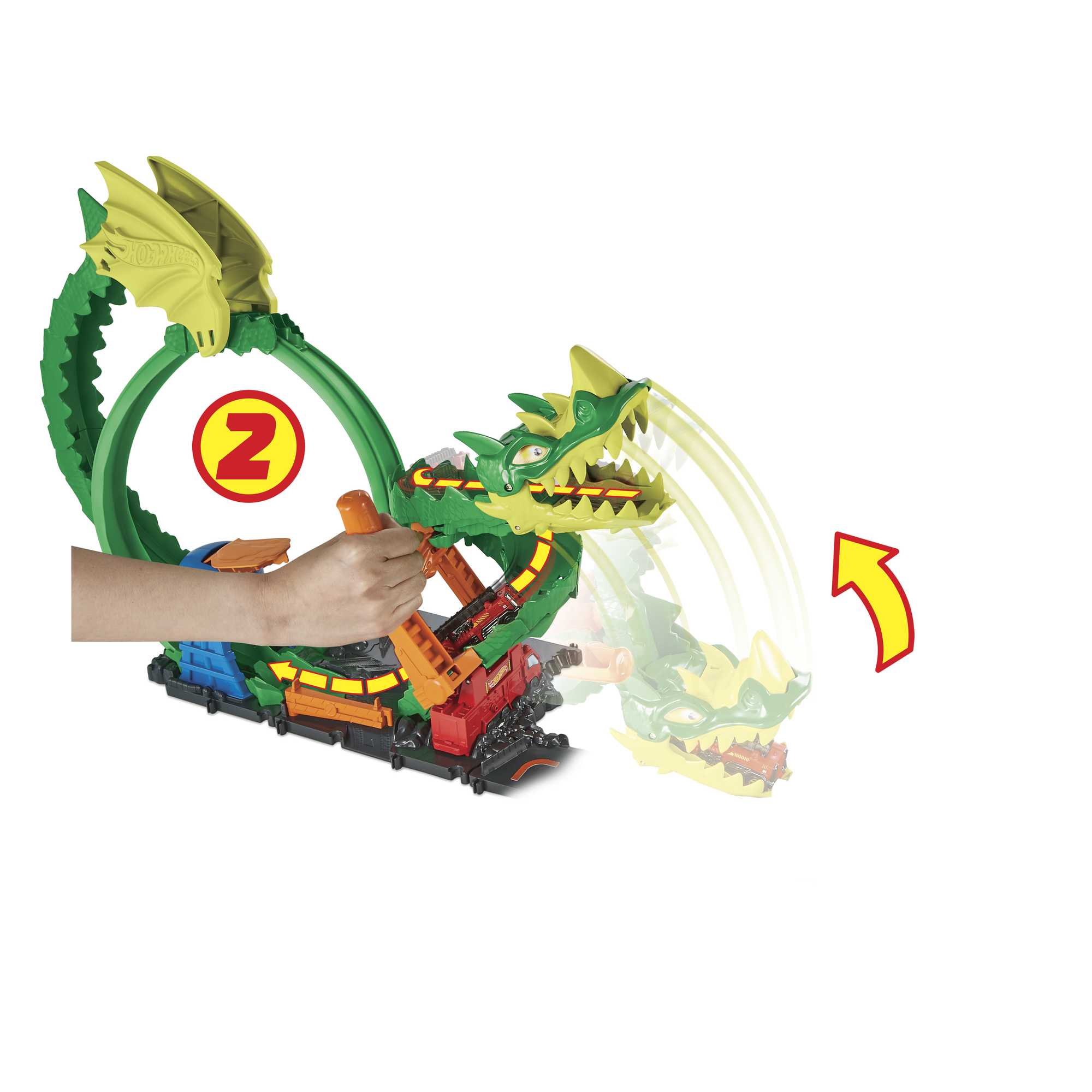 Hot Wheels City Dragon Drive Firefight, Firestation Playset - Image 4