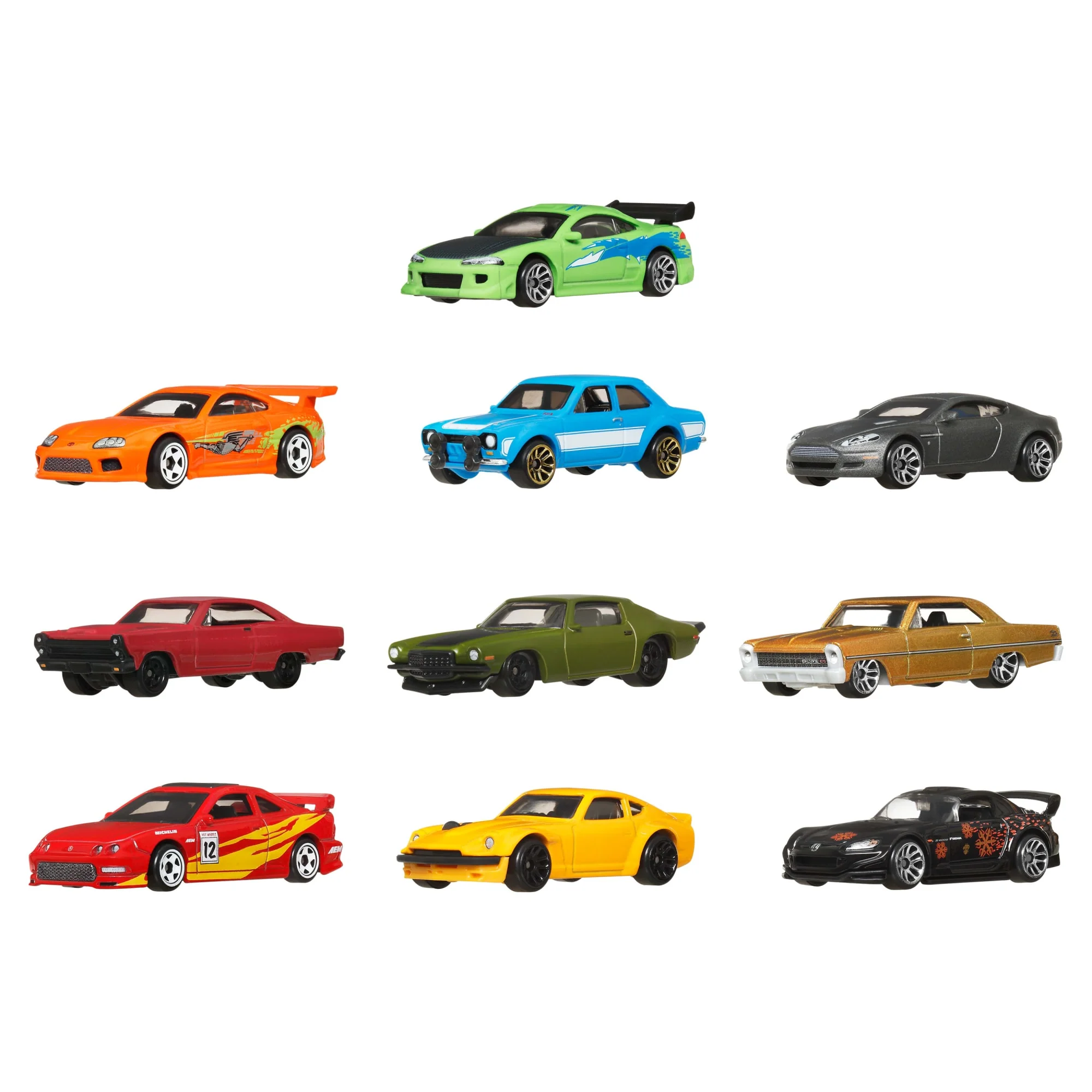 Hot Wheels Fast & Furious Temalı 10'Lu Paket, 10 Adet 1:64 Ölçekli Oyuncak Araba (Stiller Çeşitlilik Gösterebilir) - Image 6