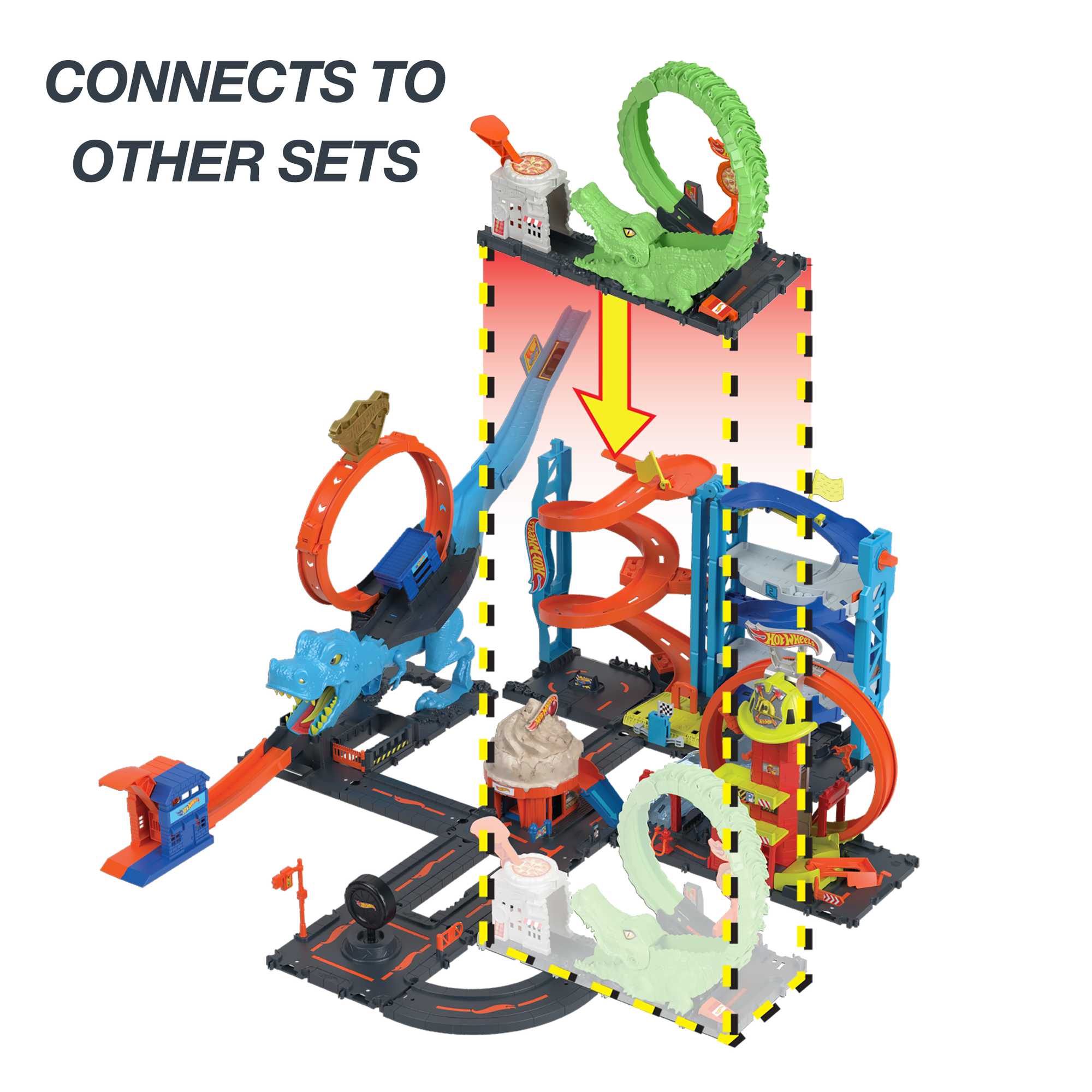 Hot Wheels Gator Loop Attack, Playset - Image 7