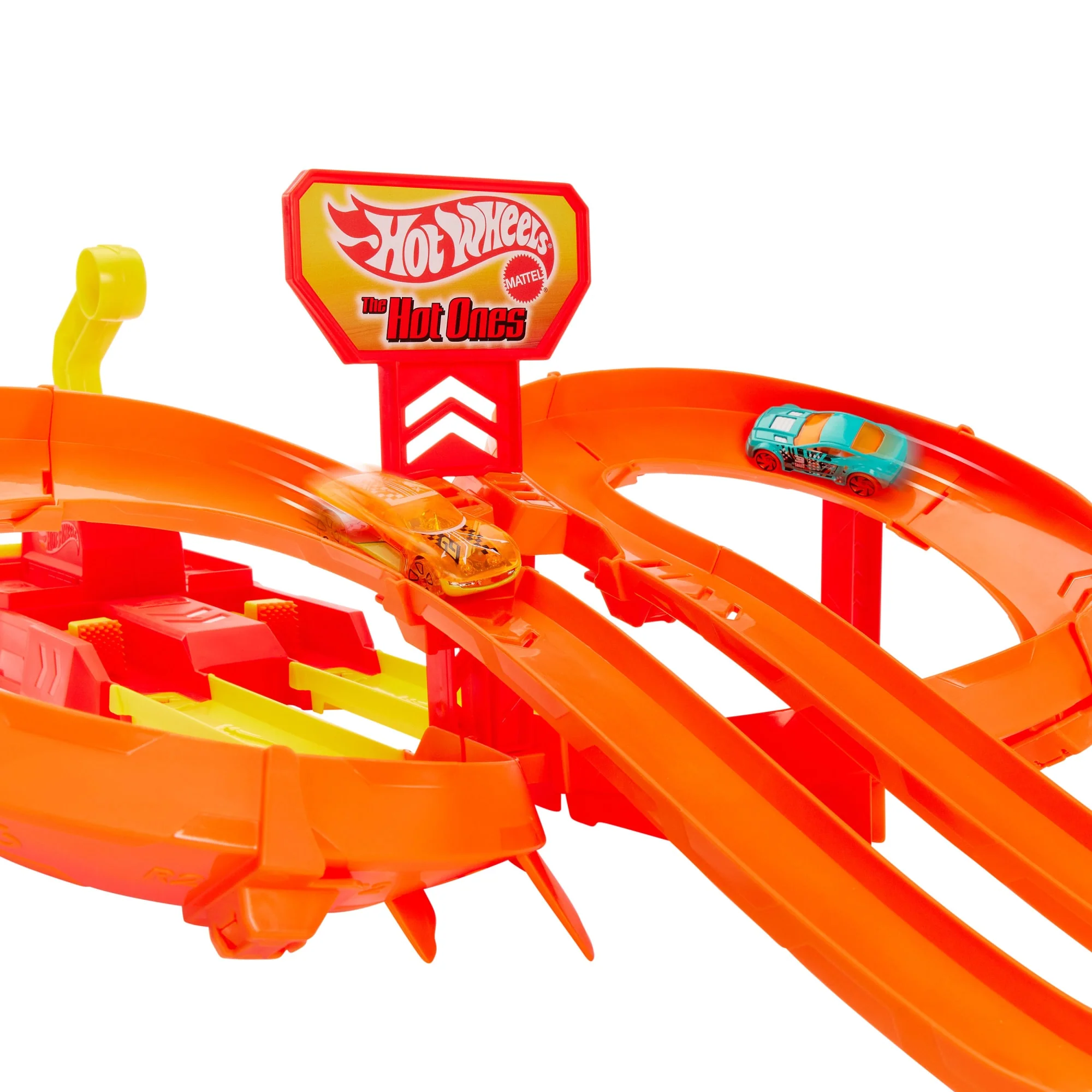 Hot Wheels Hot Ones Otoyol Oyun Seti Ve 1:64 Ölçekli 2 Metal Oyuncak Araba - Image 5
