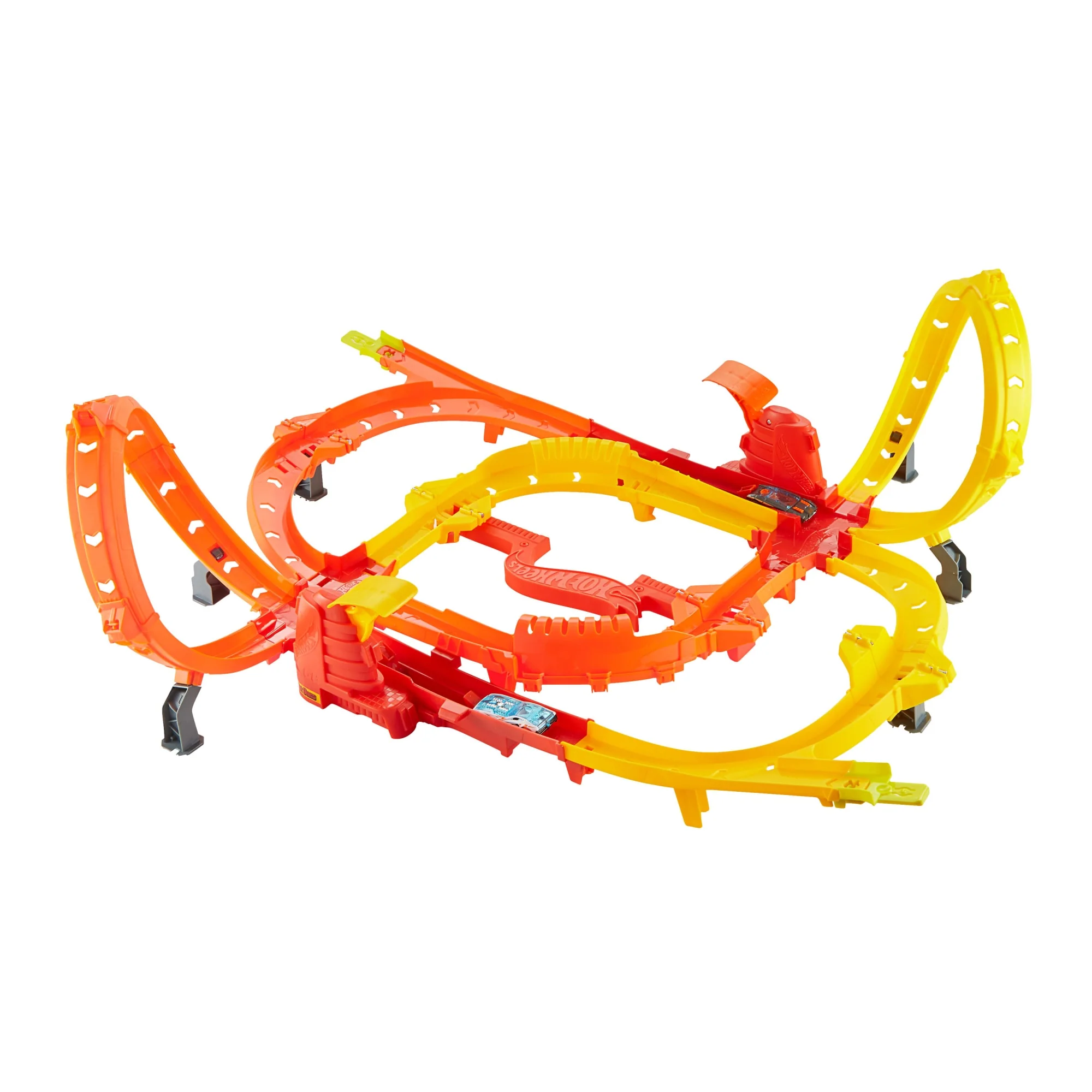 Hot Wheels Hot Ones Turbo Oyun Parkuru Ve 1:64 Ölçekli 2 Adet Oyuncak Araba - Image 2