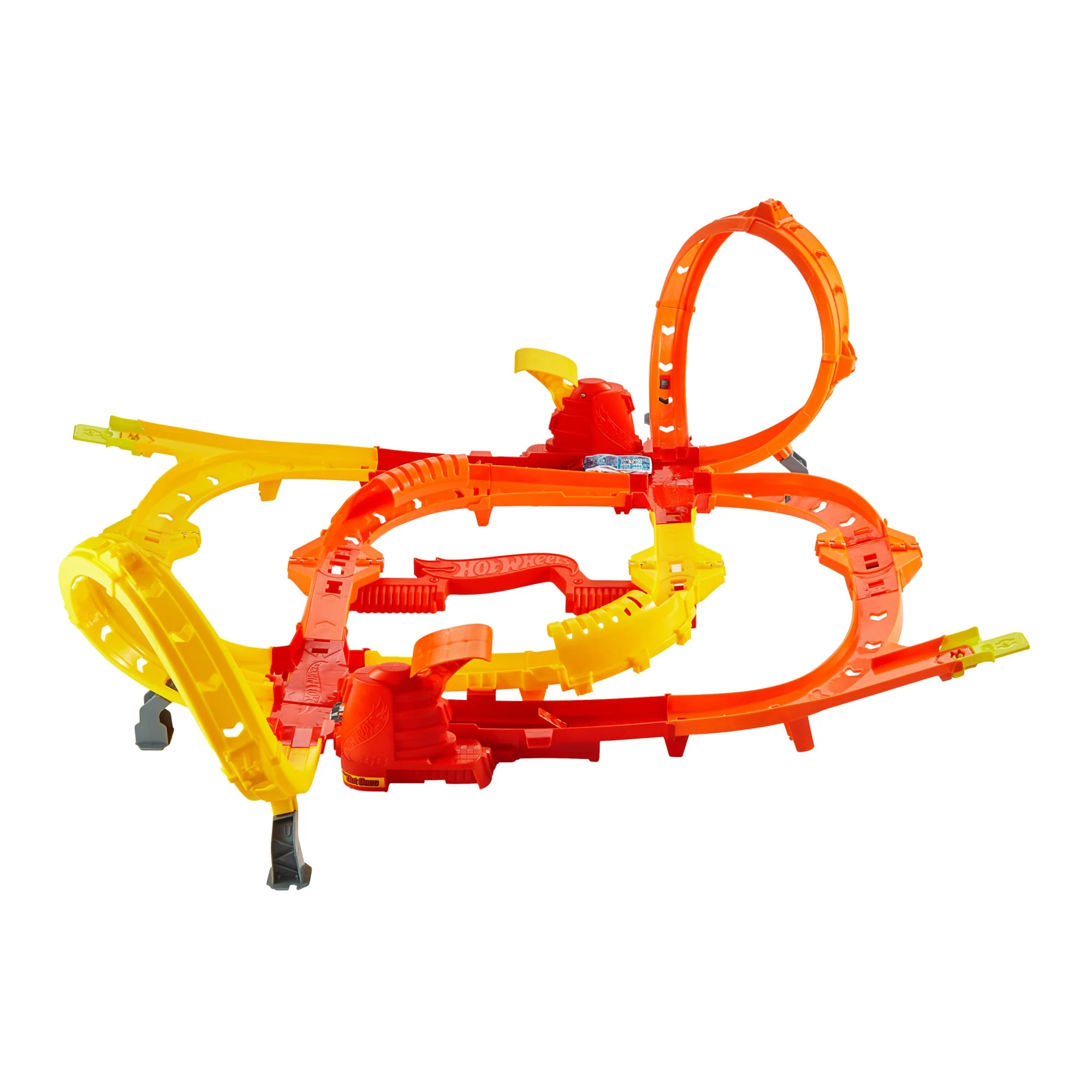 Hot Wheels Hot Ones Turbo Oyun Parkuru Ve 1:64 Ölçekli 2 Adet Oyuncak Araba - Image 3