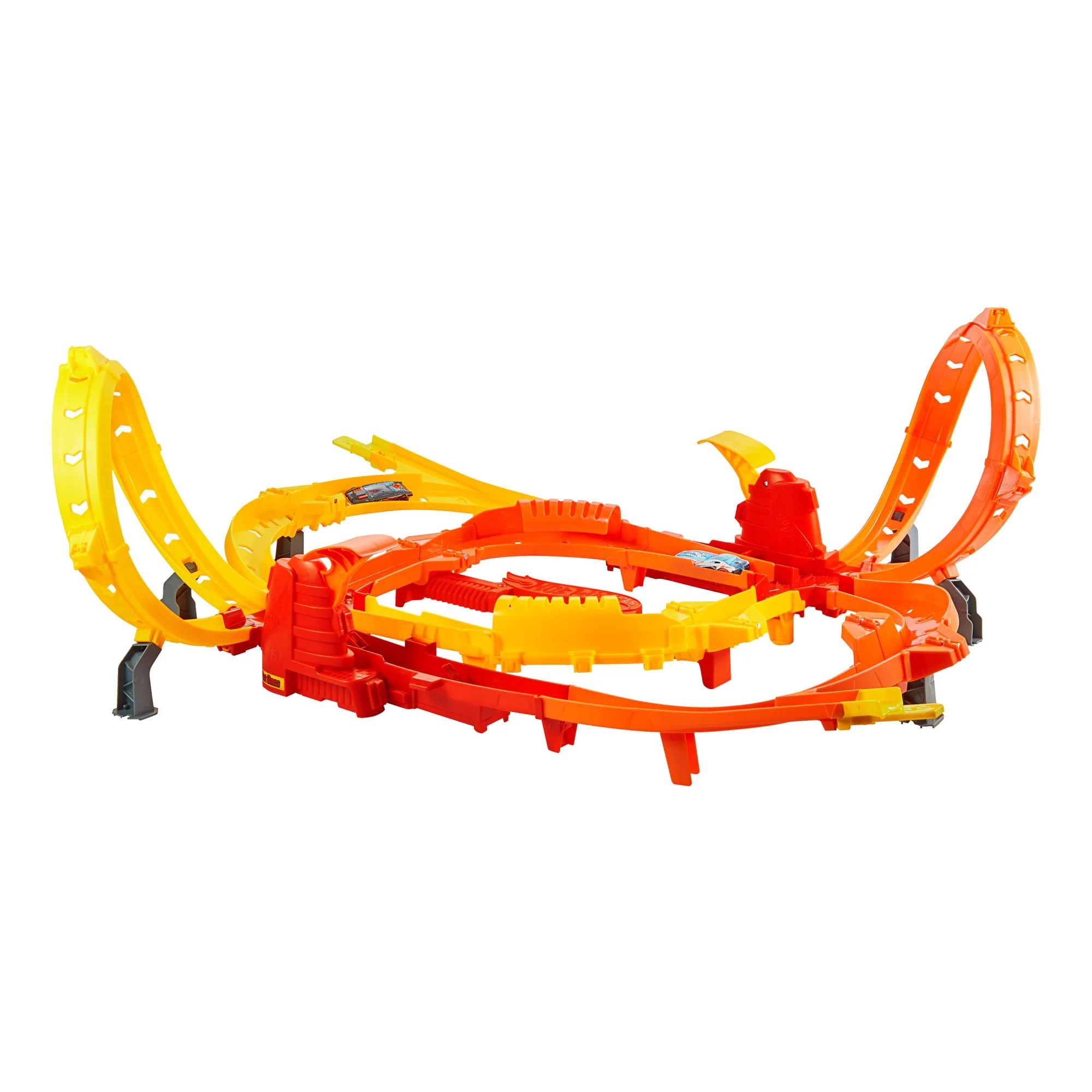 Hot Wheels Hot Ones Turbo Oyun Parkuru Ve 1:64 Ölçekli 2 Adet Oyuncak Araba - Image 5