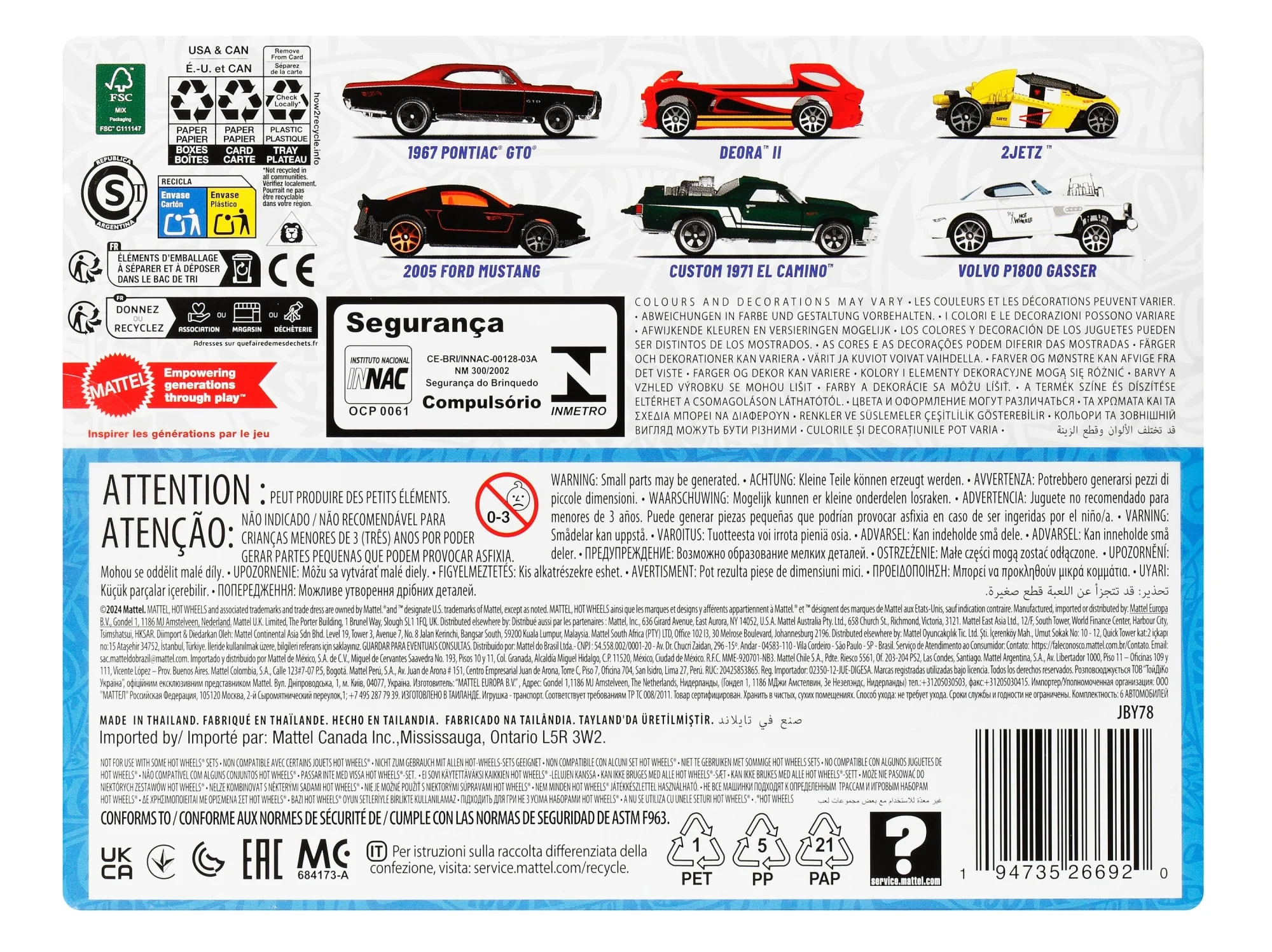 Conjunto De 6 Coches Y Camiones Legends De Hot Wheels A Escala 1:64 Con Vehículos Metálicos De Juguete (Los Estilos Pueden Variar) - Image 4