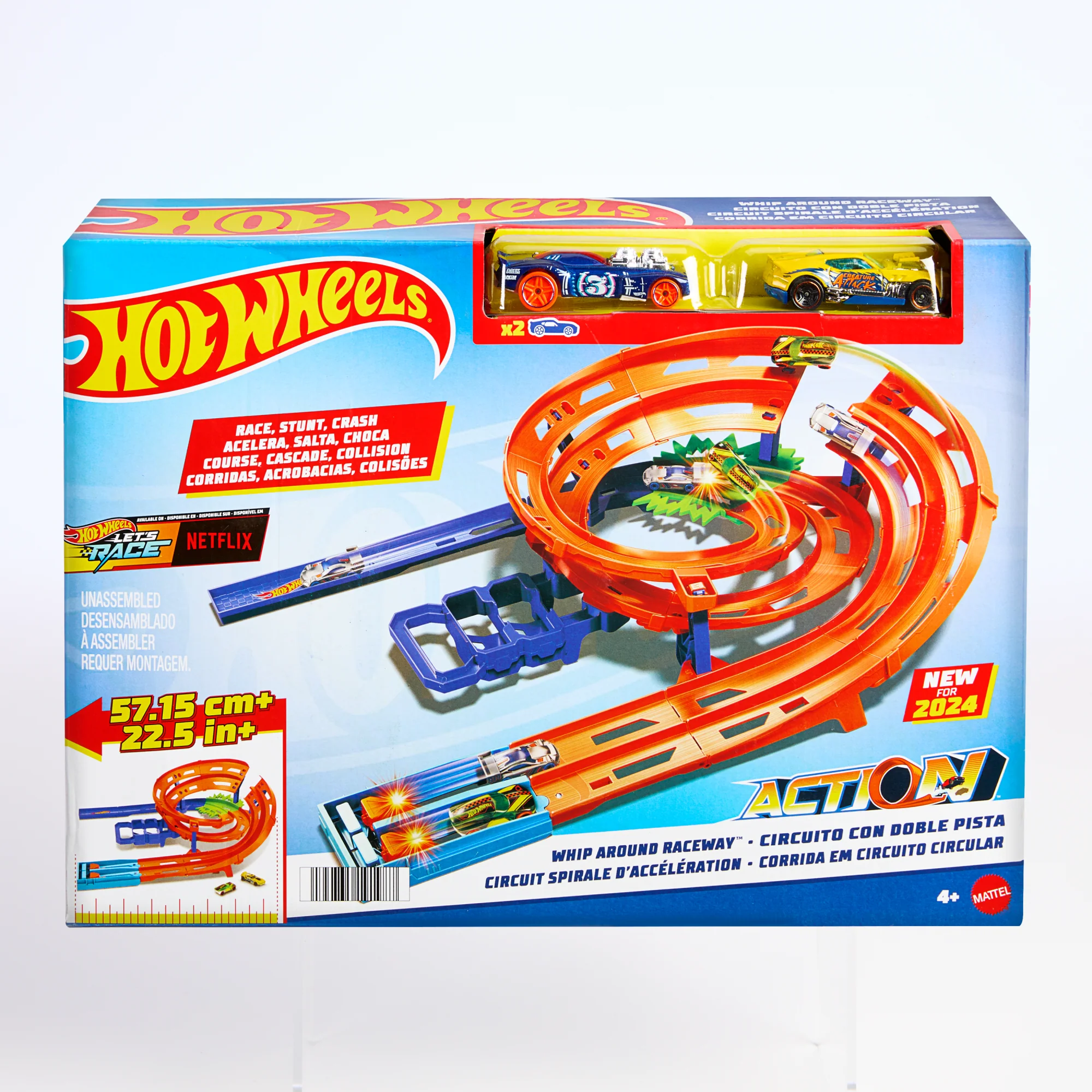 Hot Wheels İkili Yarış Ve Akrobasi Pisti, 2 Adet 1:64 Ölçekli Oyuncak Araba, Kolayca Saklanabilir - Image 6
