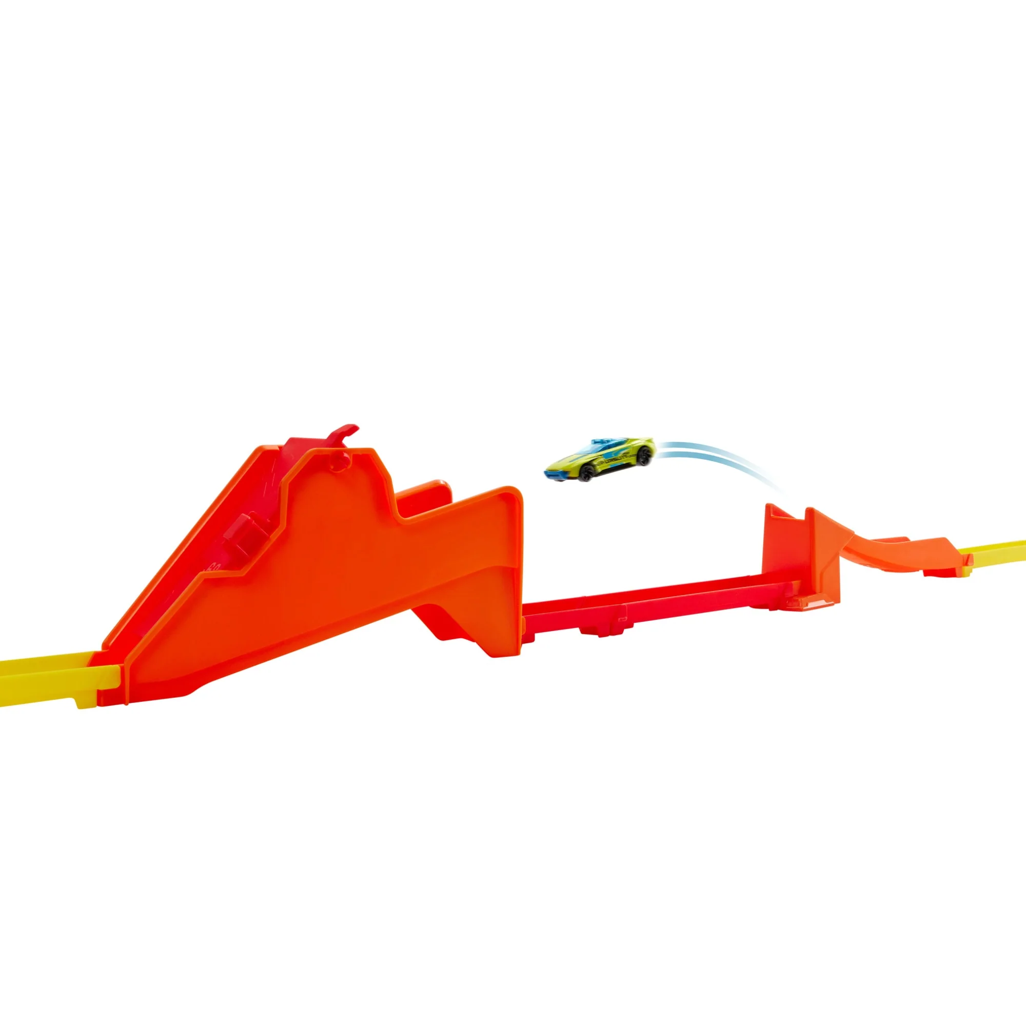 Hot Wheels Action Hot Ones Kaskaderski skok Tor wyścigowy Zestaw + 1 samochód w skali 1:64 Zabawka 3+ - Image 6